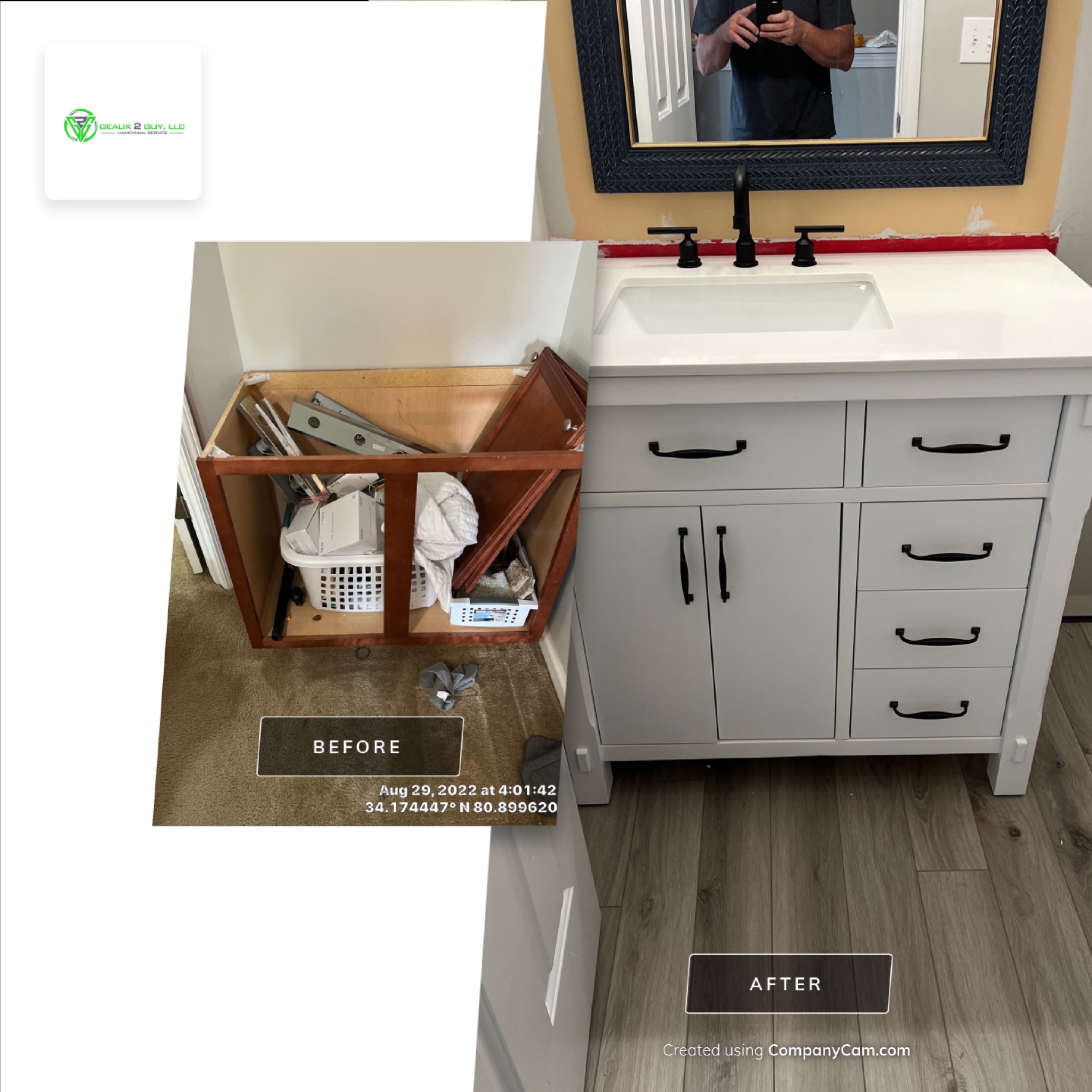 Vanity Replacement by Geaux 2 Guy, LLC