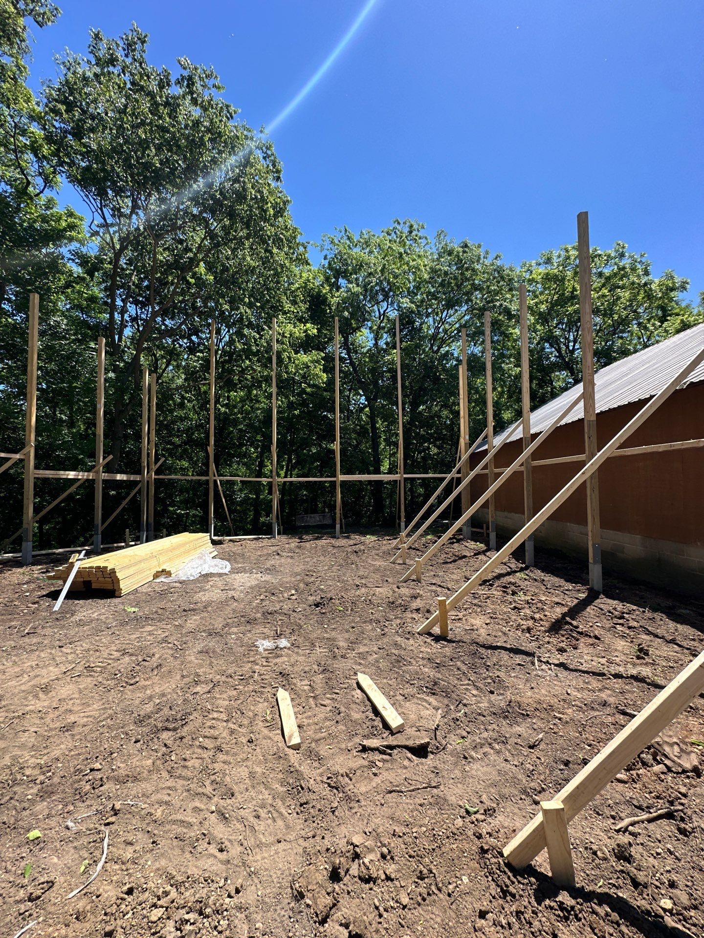 40'x50'x16' Pole Barn Project by The Barn Builders