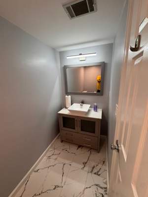 Half bathroom renovation