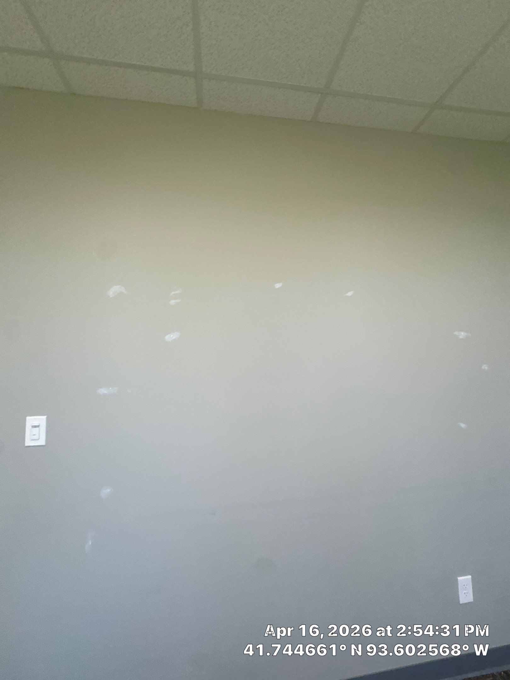 Commercial Interior Touchup after drywall work completed by Midwest Paint LLC