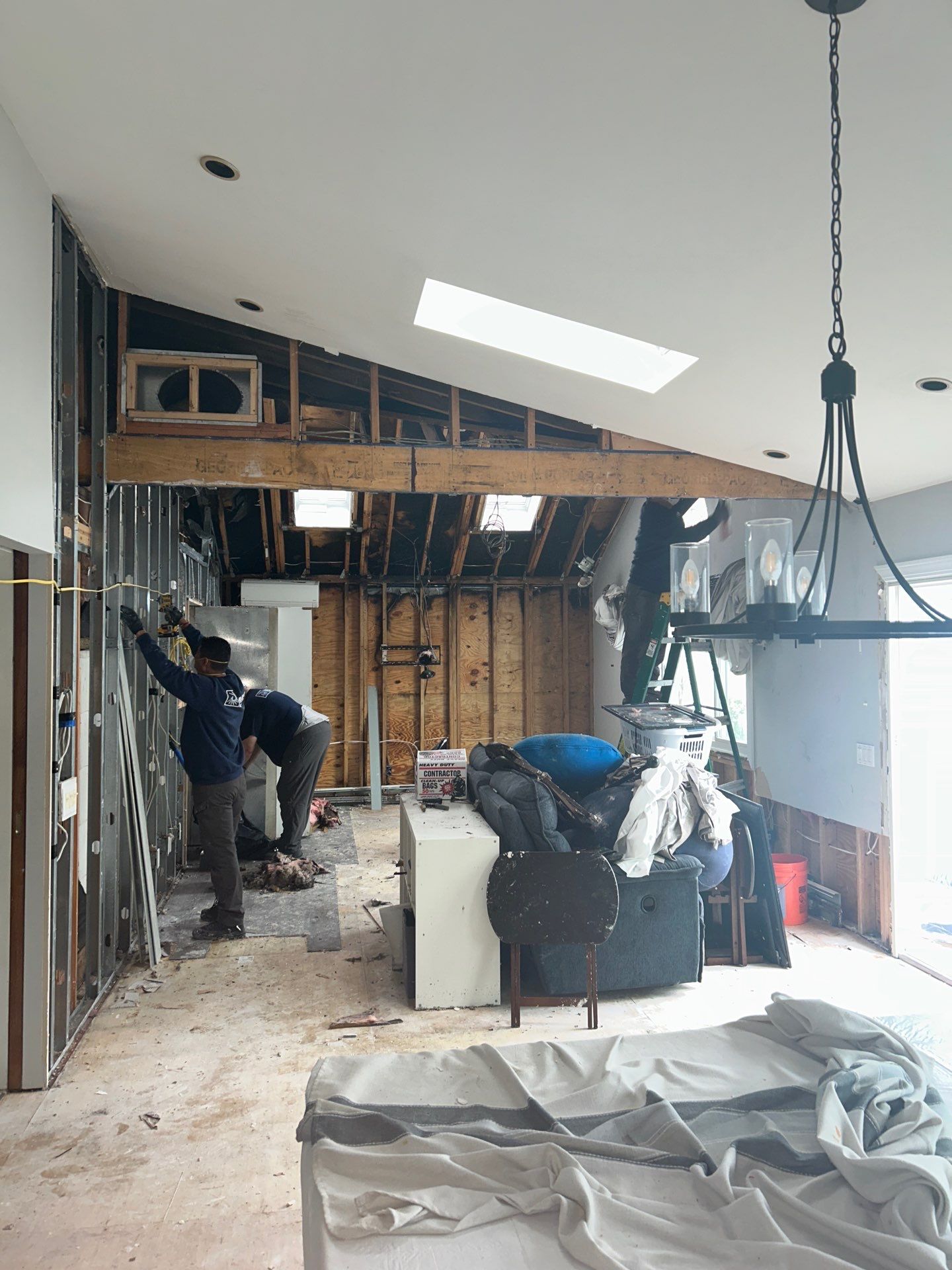 Residential Fire Damage Restoration and Full Reconstruction in Wantagh by EMS Restoration Corp
