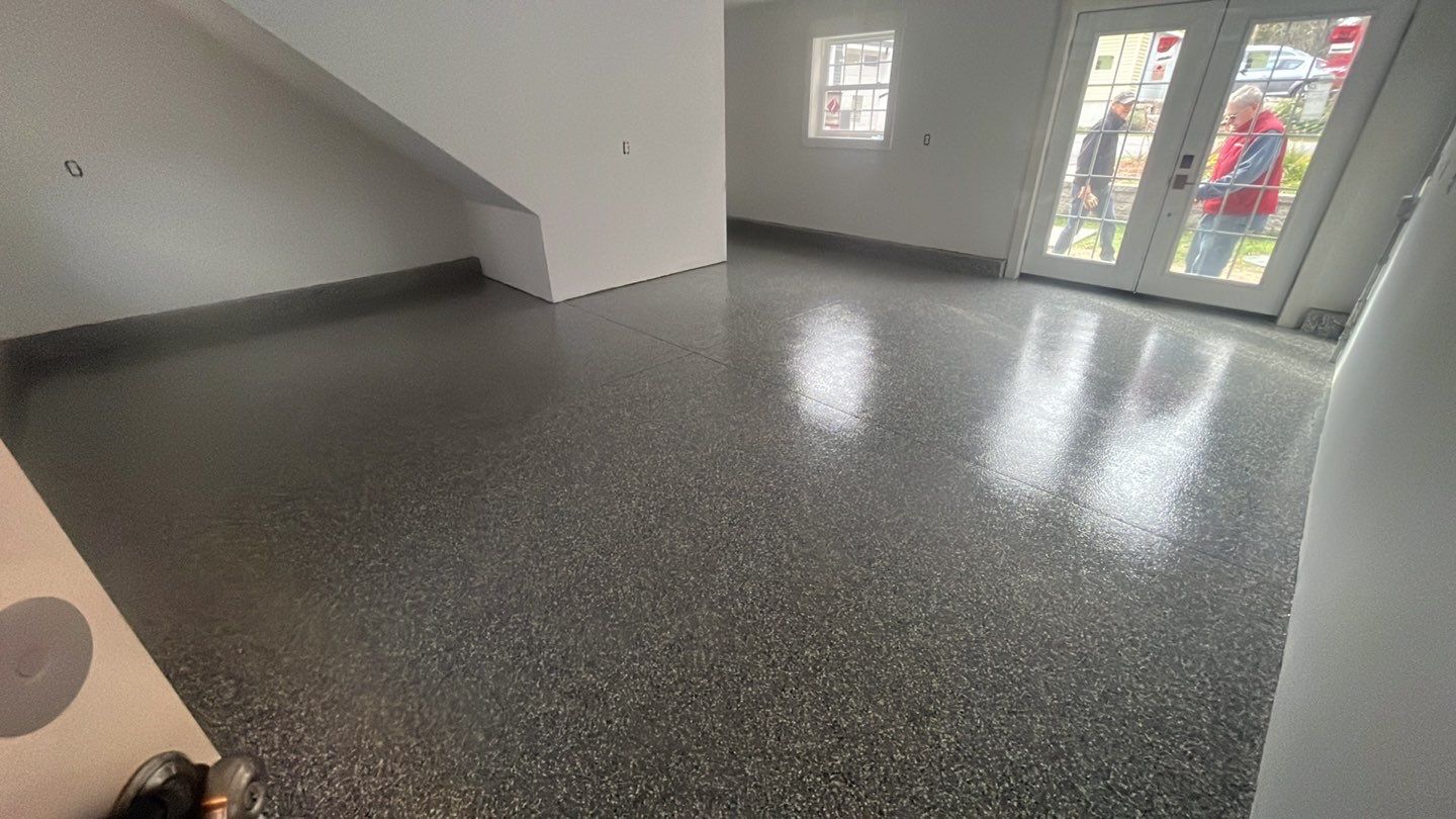 Basement in Sutton, MA 01590 by Symphony Concrete Coatings