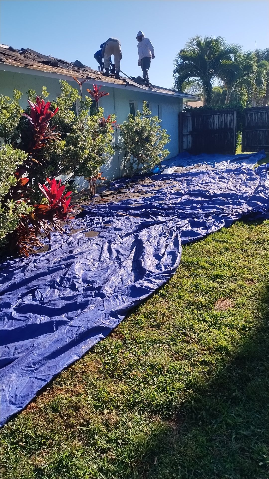 Residential Roofing Installation using 1" Nail strip metal roof by BLUES BROTHERS ROOFING