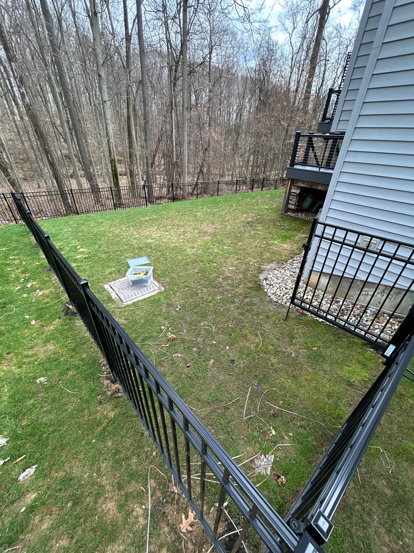 Partial Backyard Lawn Chardon, Ohio by Southwest Greens Midwest