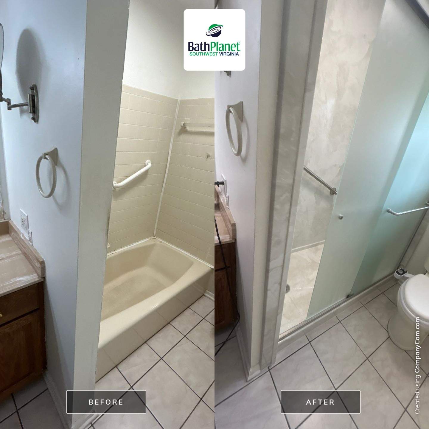 Tub to Shower by BathPlanet SW Virginia