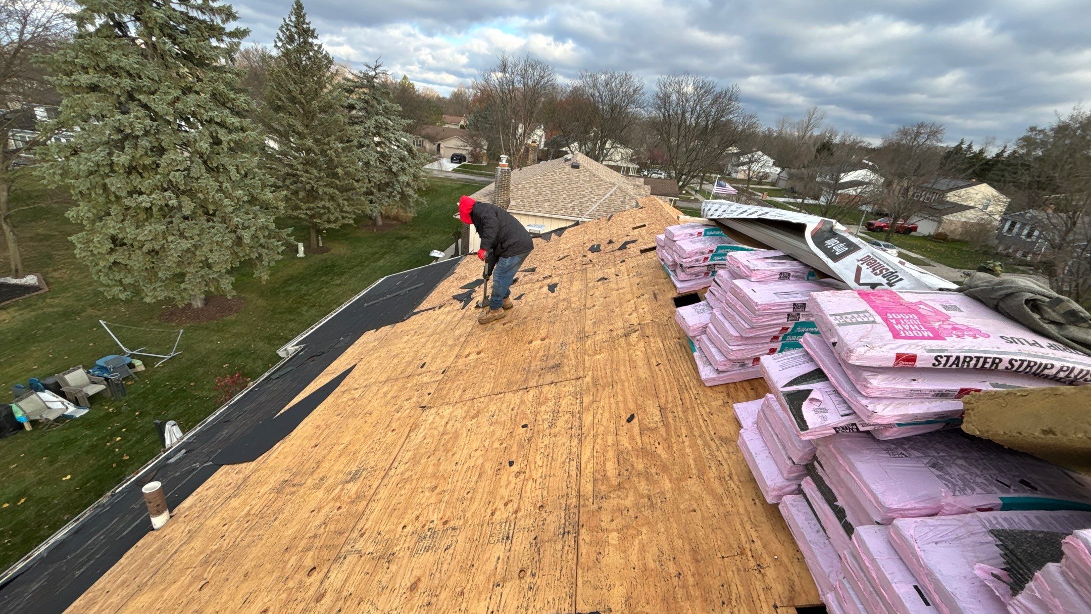 Roof Replacement using Owens Corning Duration Flex by 180 Contractors