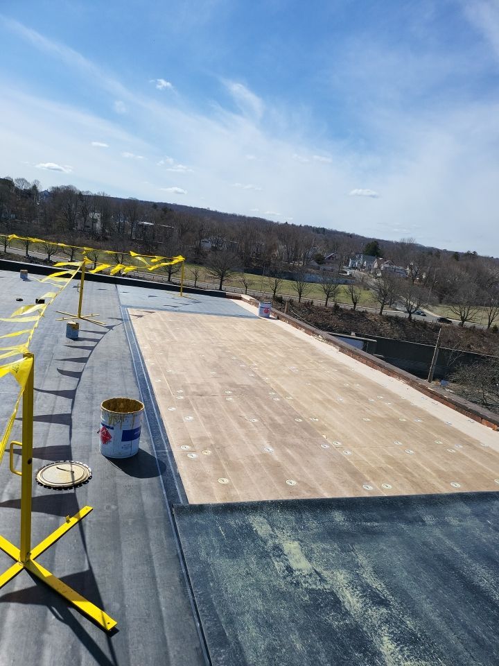 Commercial Roofing Installation using EPDM  by A Plus Exterior