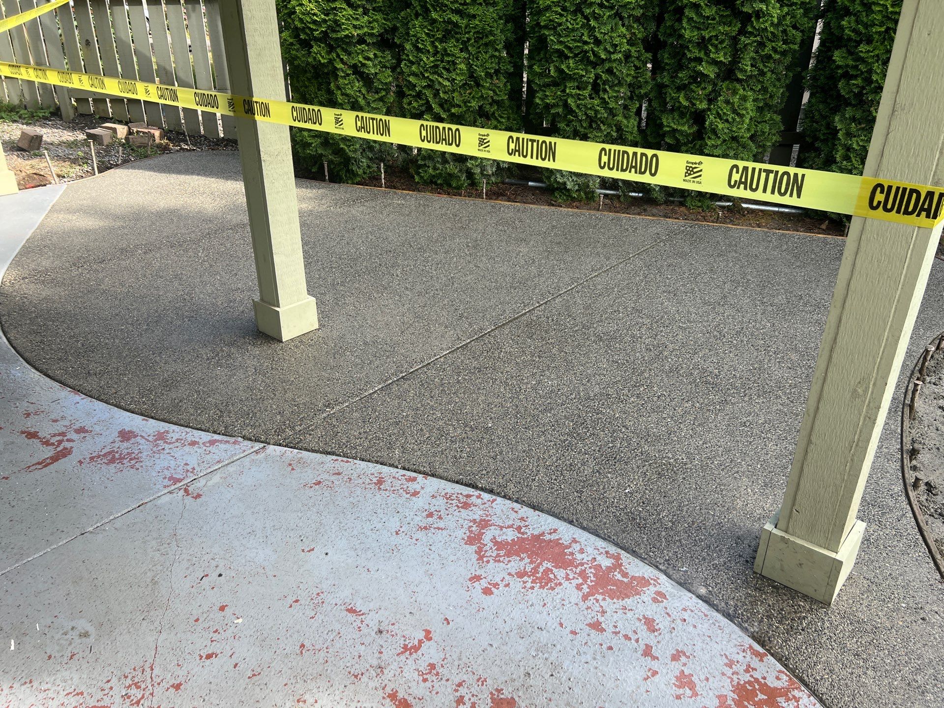 Ashley | Concrete Back Patio by Jireh Asphalt & Concrete Inc 