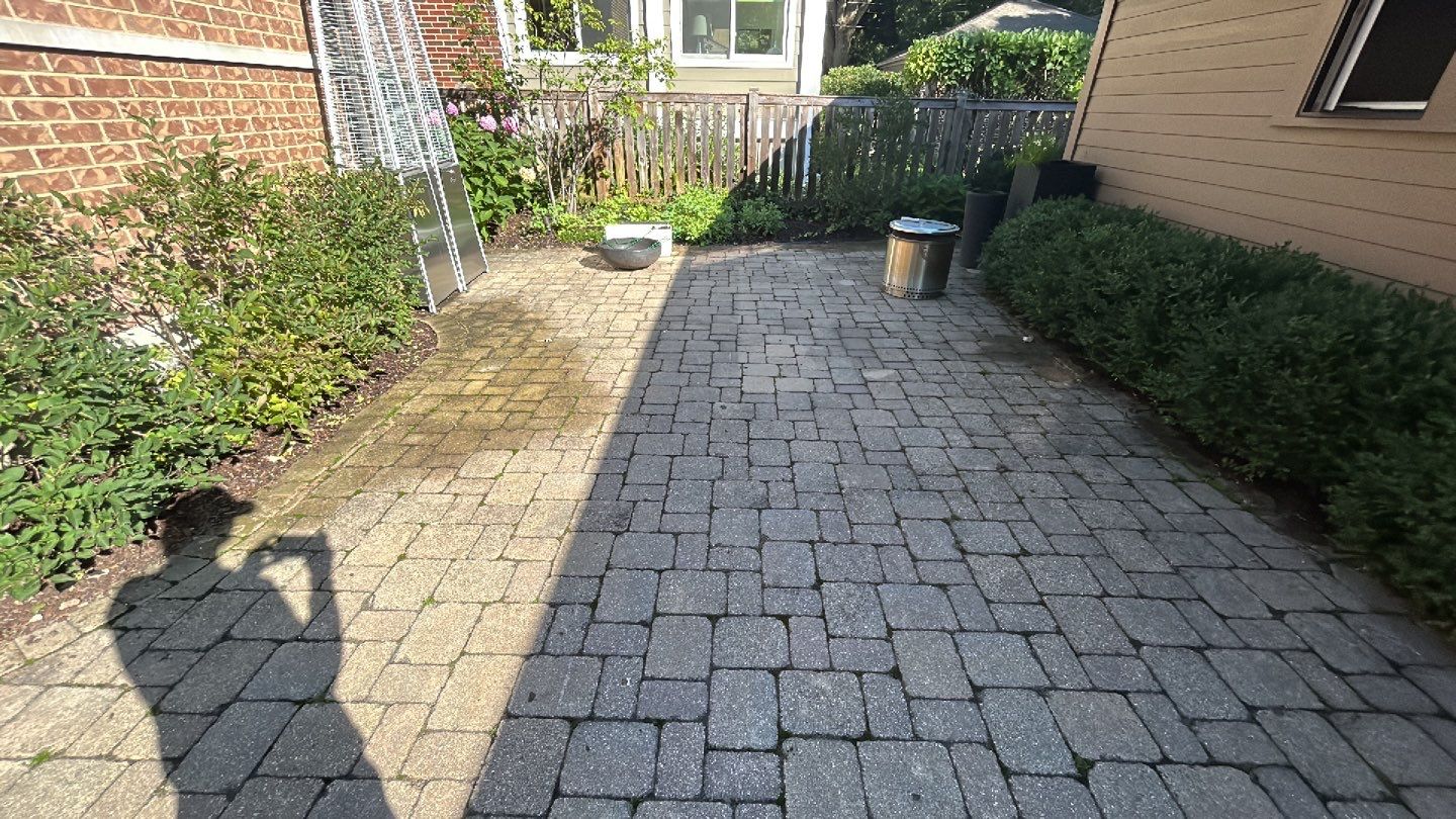Brick paver clean, sand and seal.  using Surebond SB-1300 by Northern Power Washing LLC.