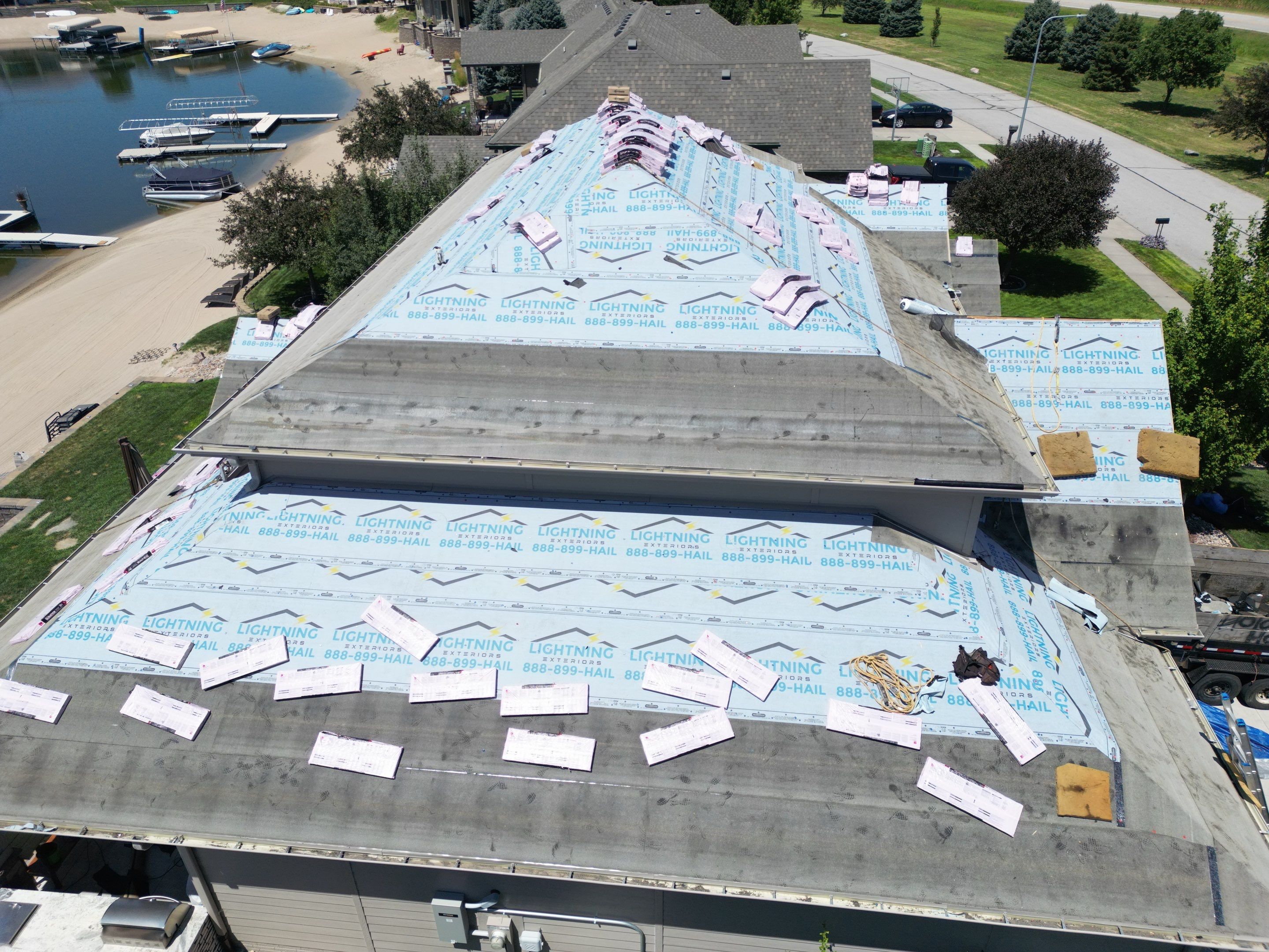 Residential Roofing Installation using Owens Corning Duration Summer Harvest by Lightning Exteriors