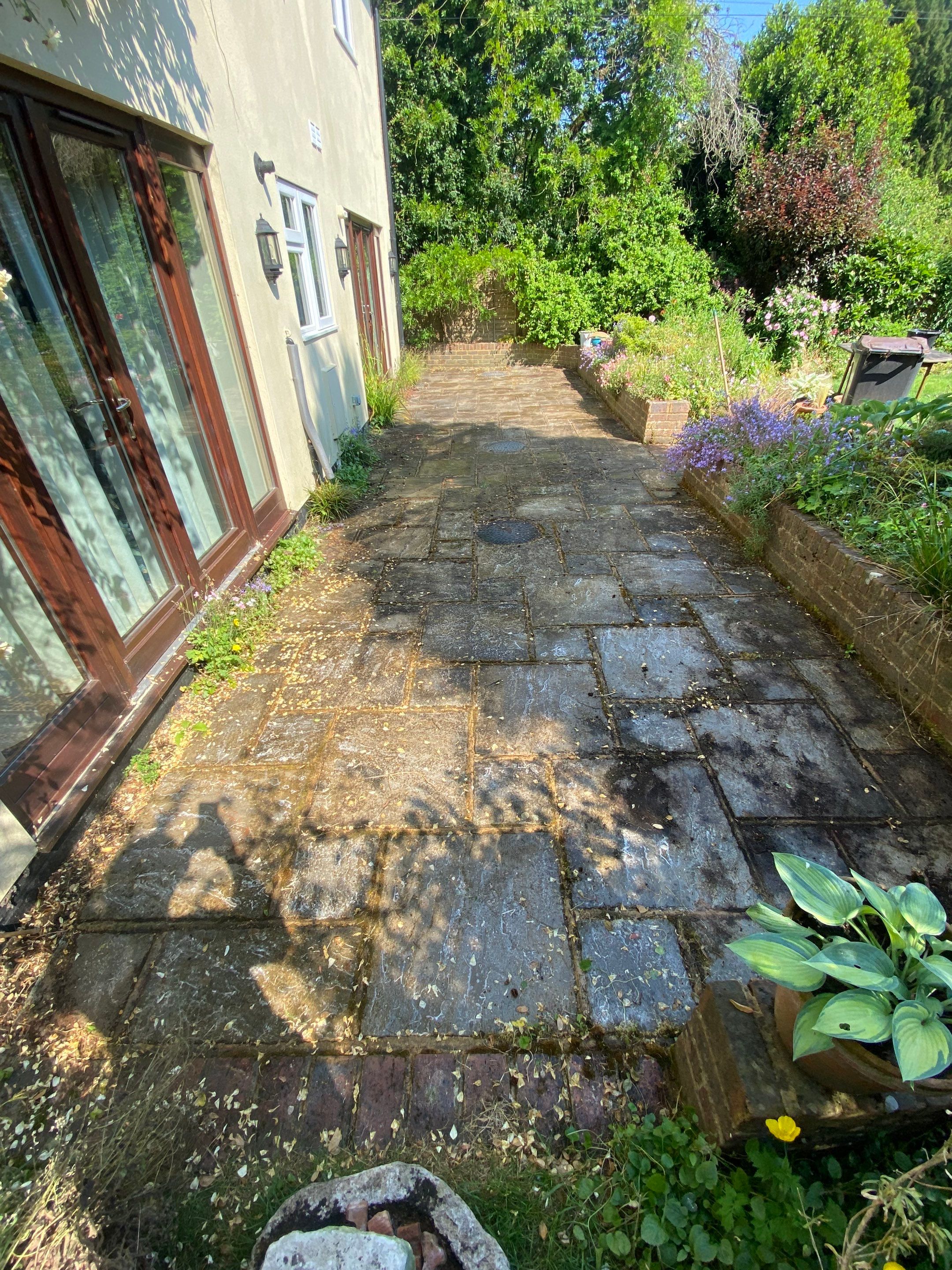 Patio Area Spring Clean using honda 21 ltr/min by Ges Exterior Cleaning ltd