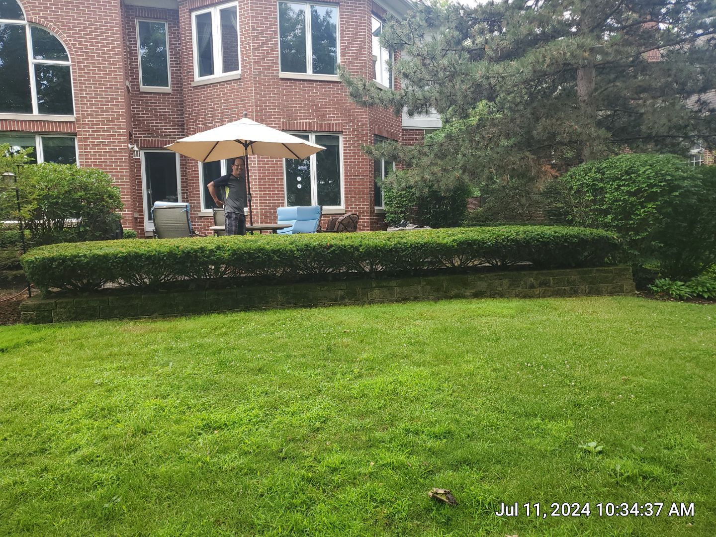 Brick paver repair, clean and seal by Northern Power Washing LLC.