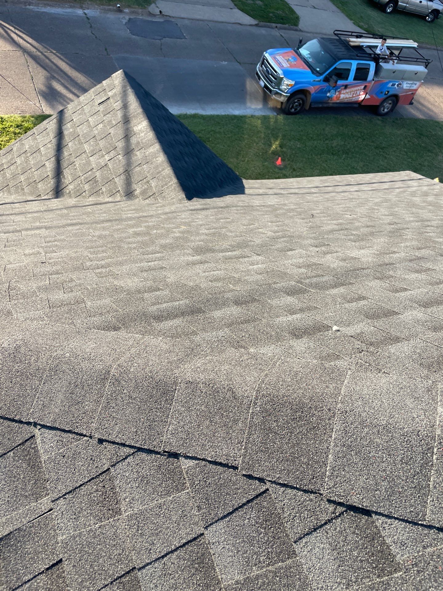 Residential Roofing Installation using GAF Timberline HDZ Charcoal by Rainstoppers Roofing