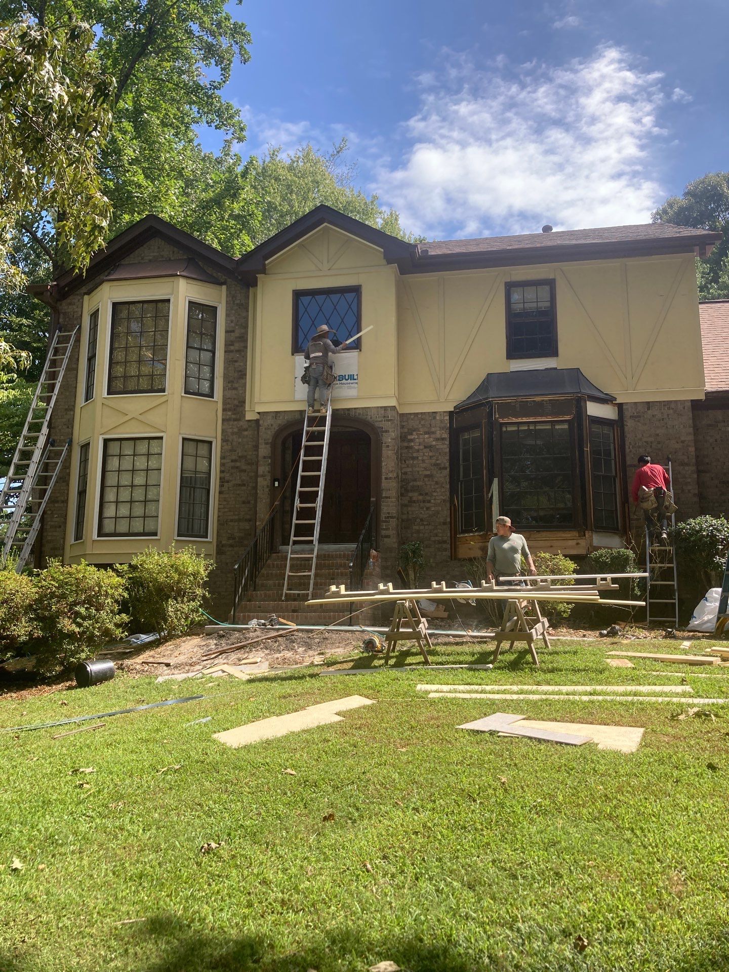 Stucco Replacement and Exterior Painting in Peachtree Corners, GA by Nelson Exteriors