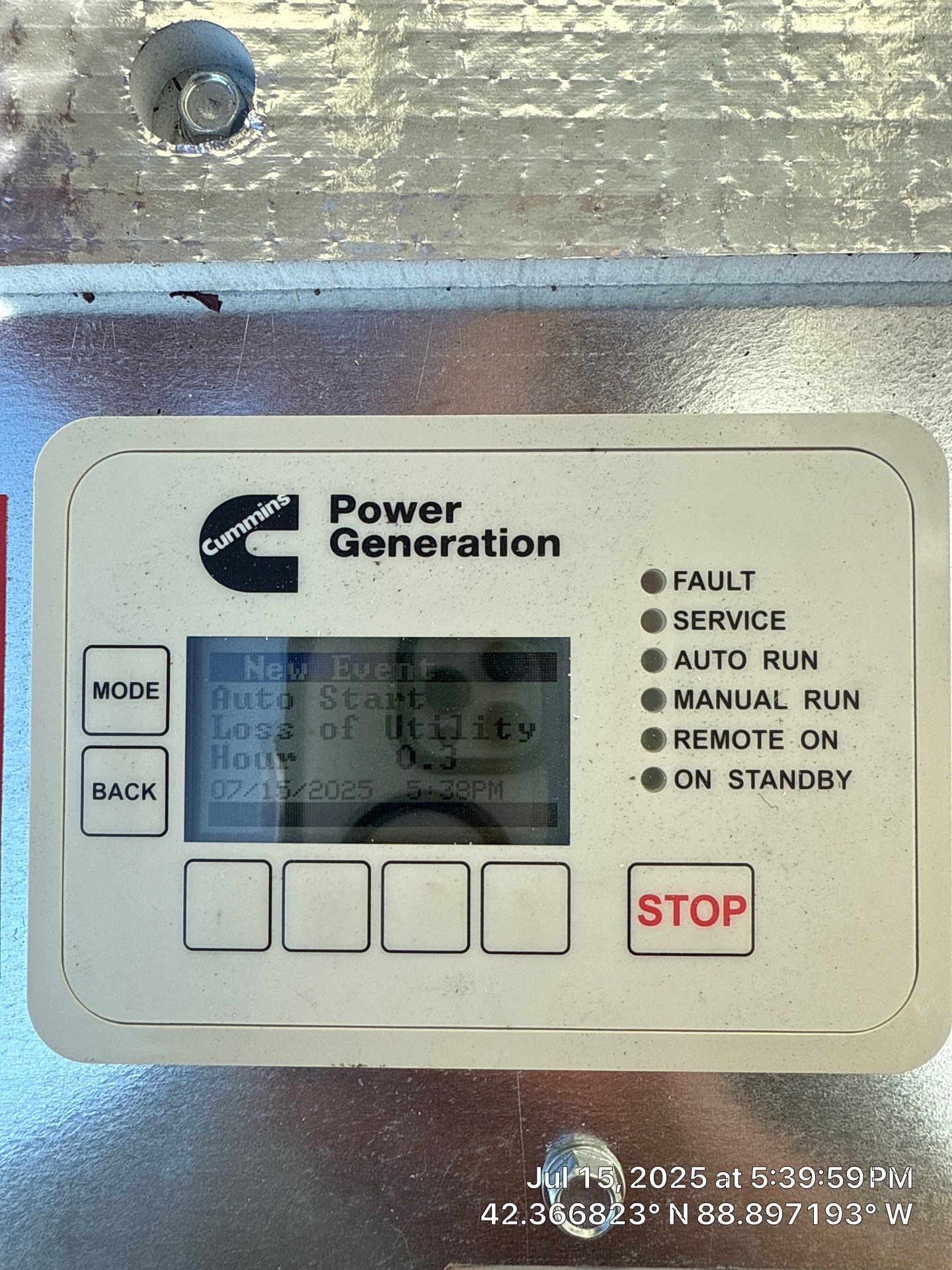 Cummins 20 kW Generator & 200 A Whole‑House Transfer Switch Installation – Caledonia, IL by GSHA Services LTD