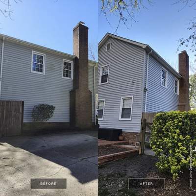 House Wash using cleaner
