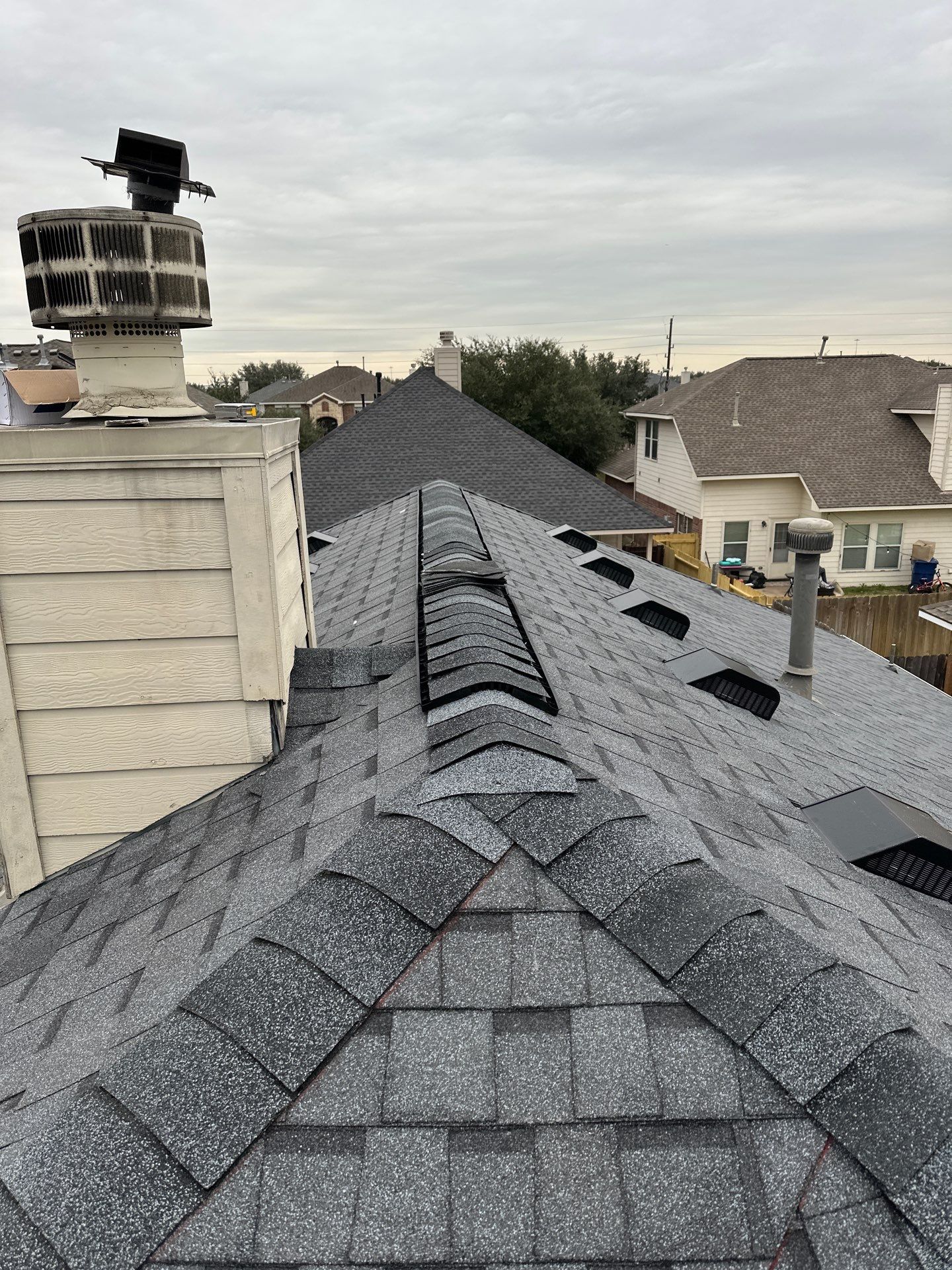 Project in Houston by Motion Roofing