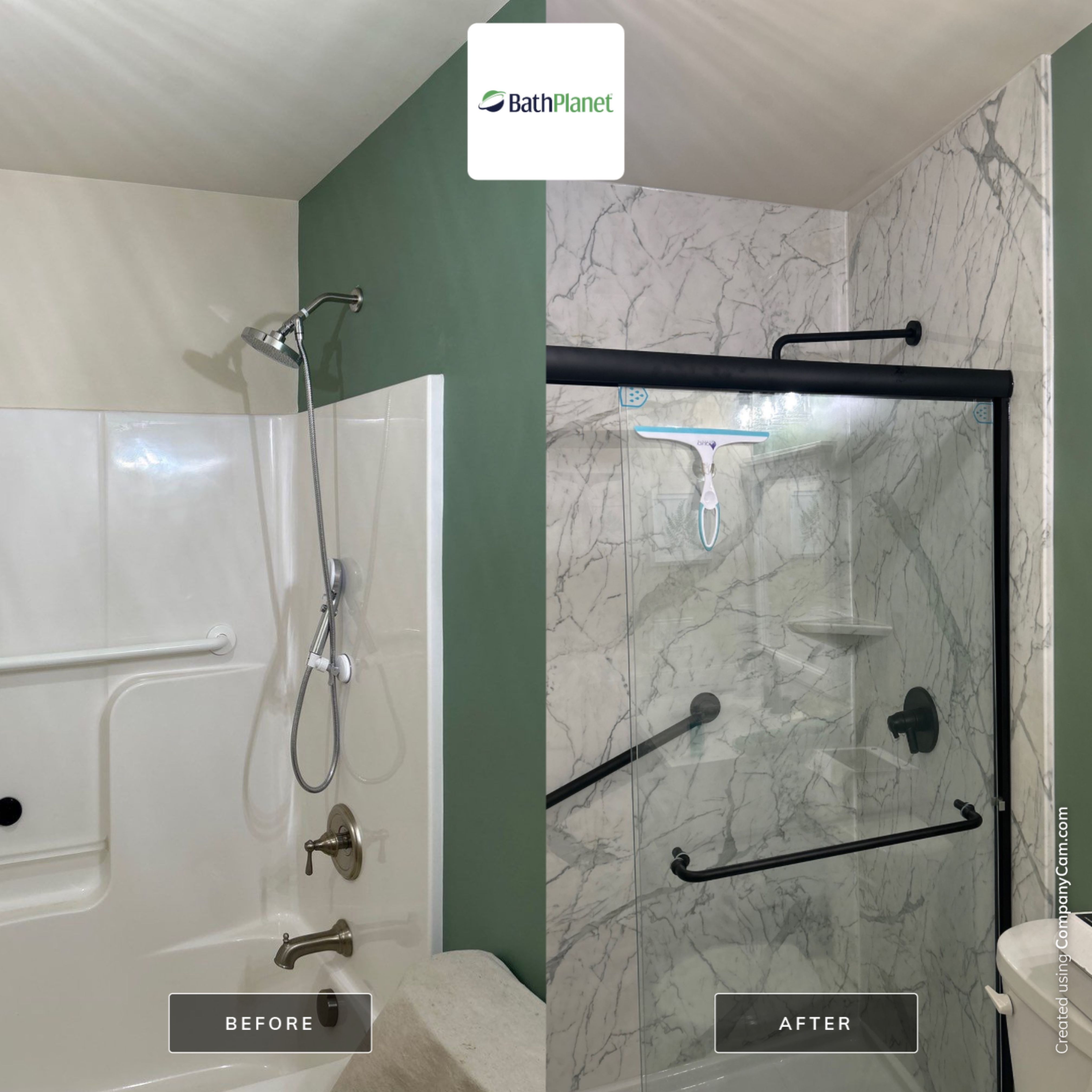 Tub to Walk-In Shower by BathPlanet SW Virginia