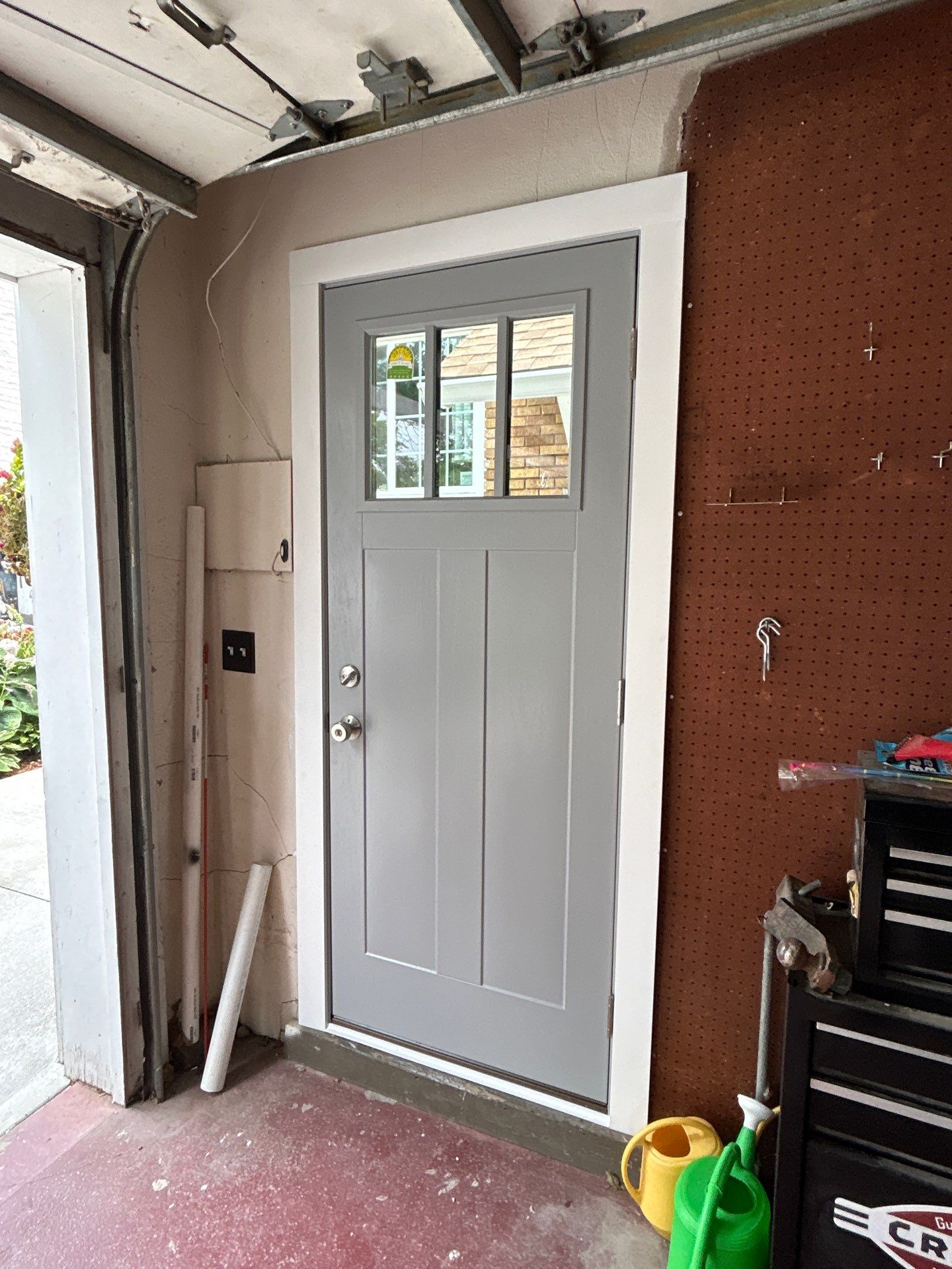 Replacing an Entry Door with a Pella Door by United Windows and Siding LLC