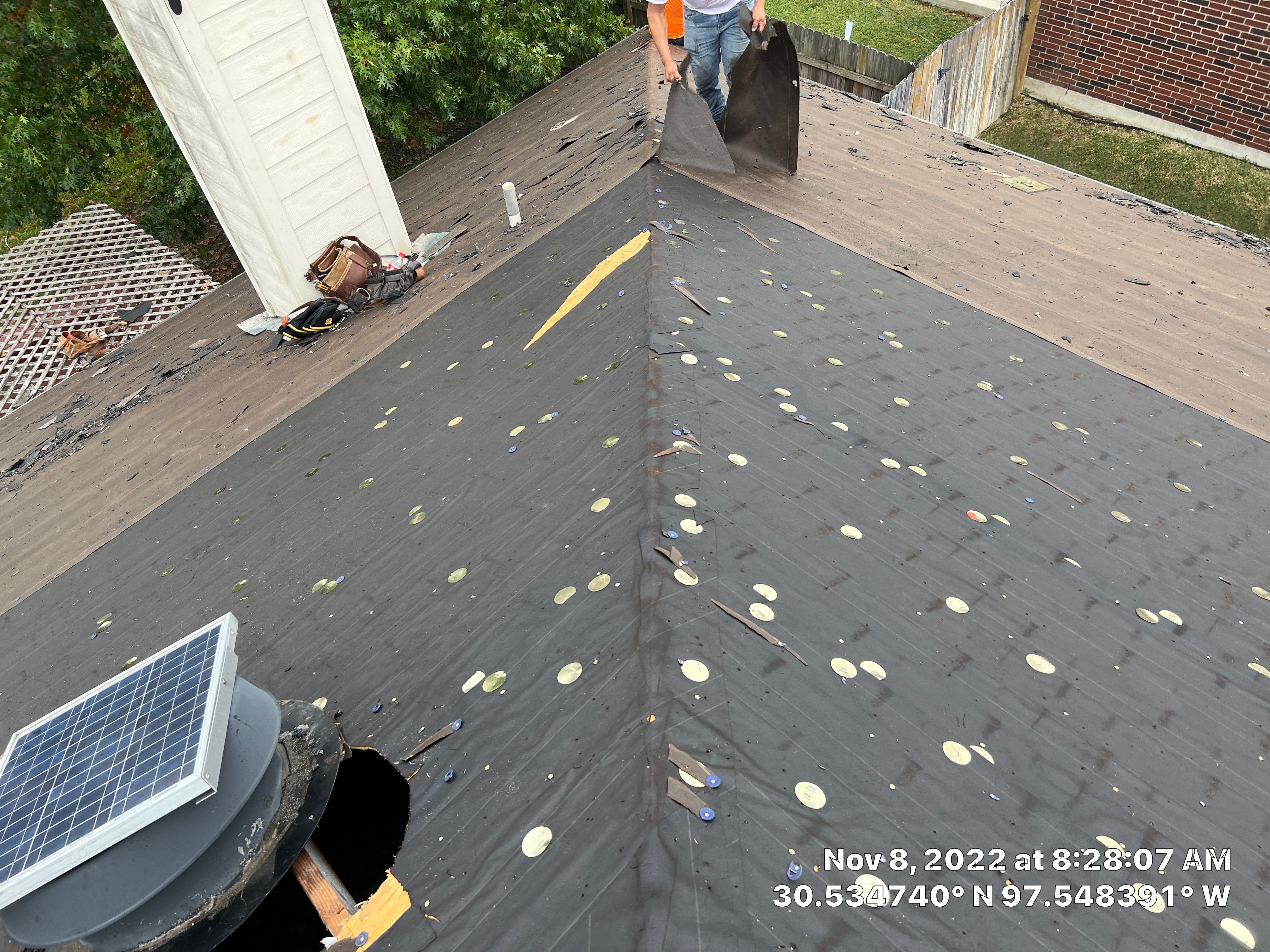 Residential Roof Replacement and Decking Installation in Hutto by Caliber Restoration LLC