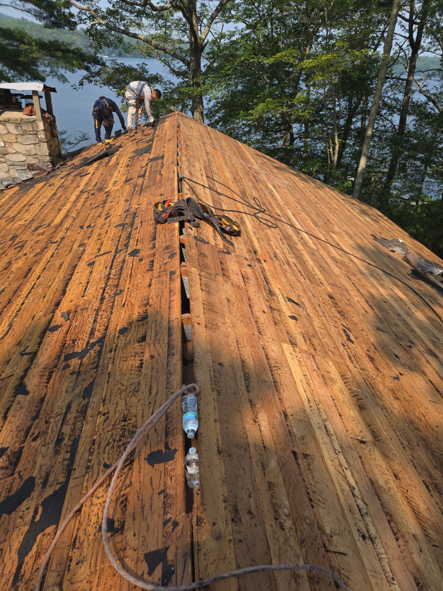 Stunning Tesla Solar Roof Cabin in the Woods by American Home Contractors