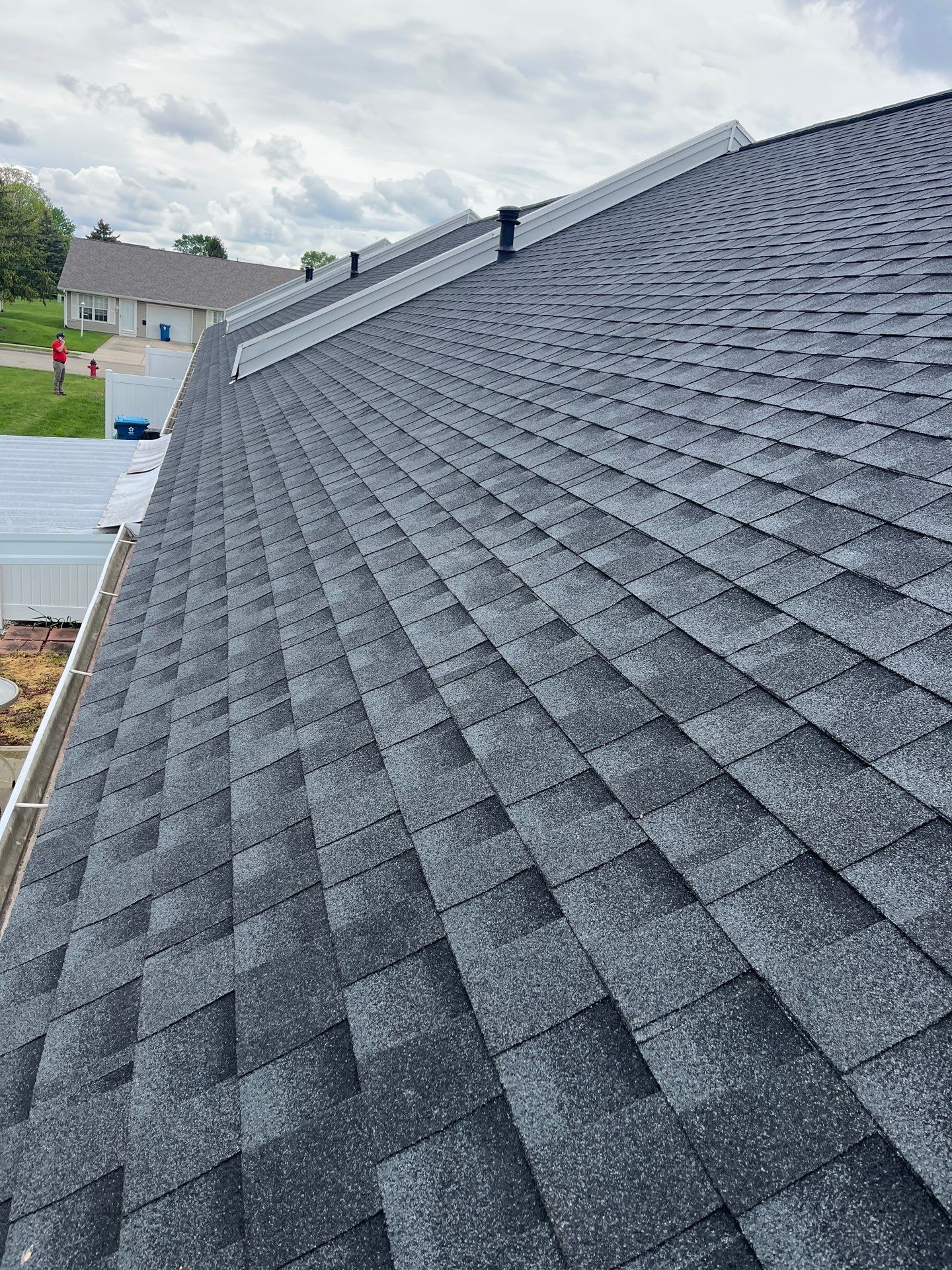 Residential Roofing Installation using GAF Timberline HDZ Charcoal by Nitro Roofing and Construction