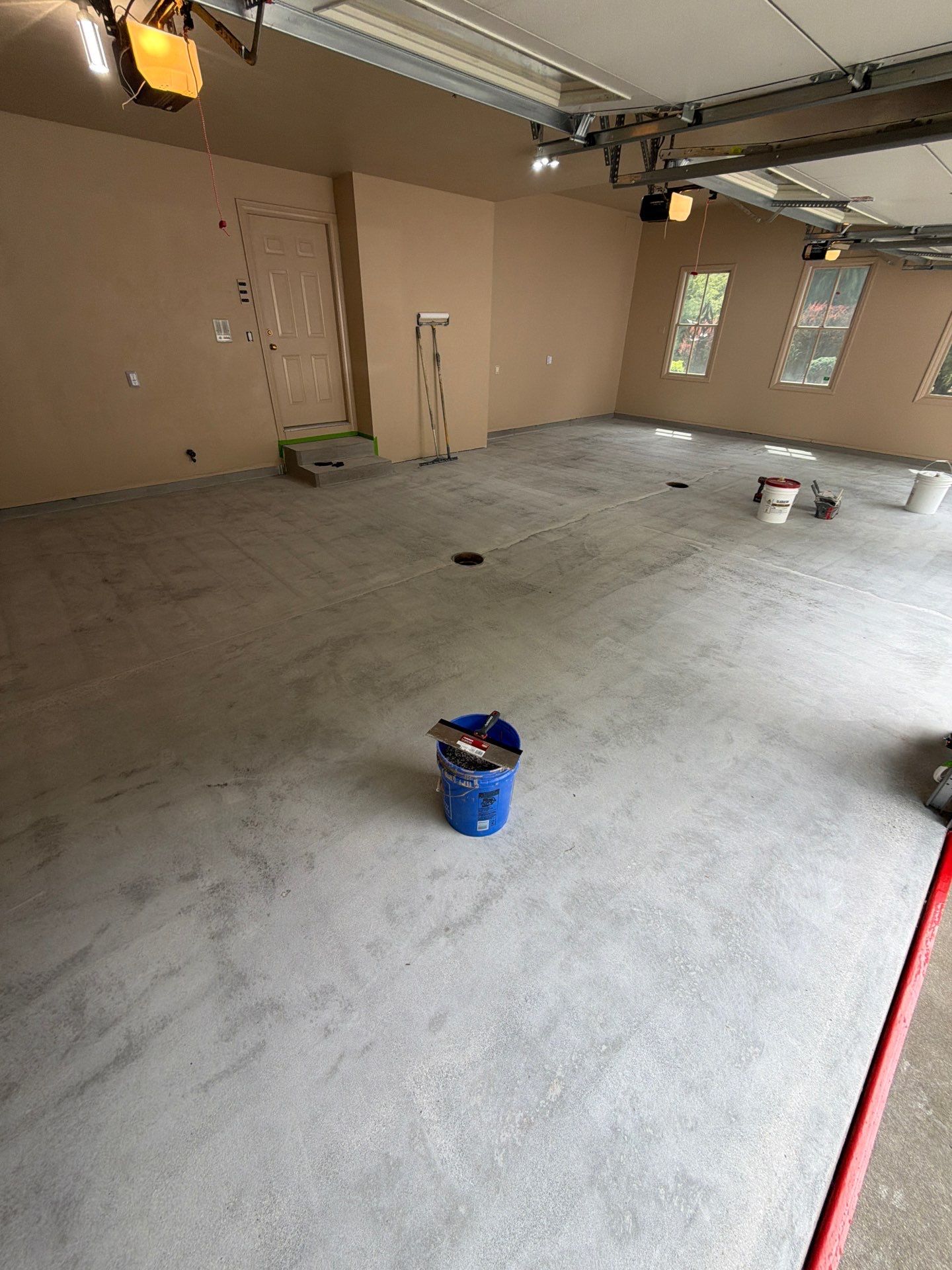 Multi-Colored Epoxy Flake Garage Floor Coating in Norton Shores by Gordon Painting