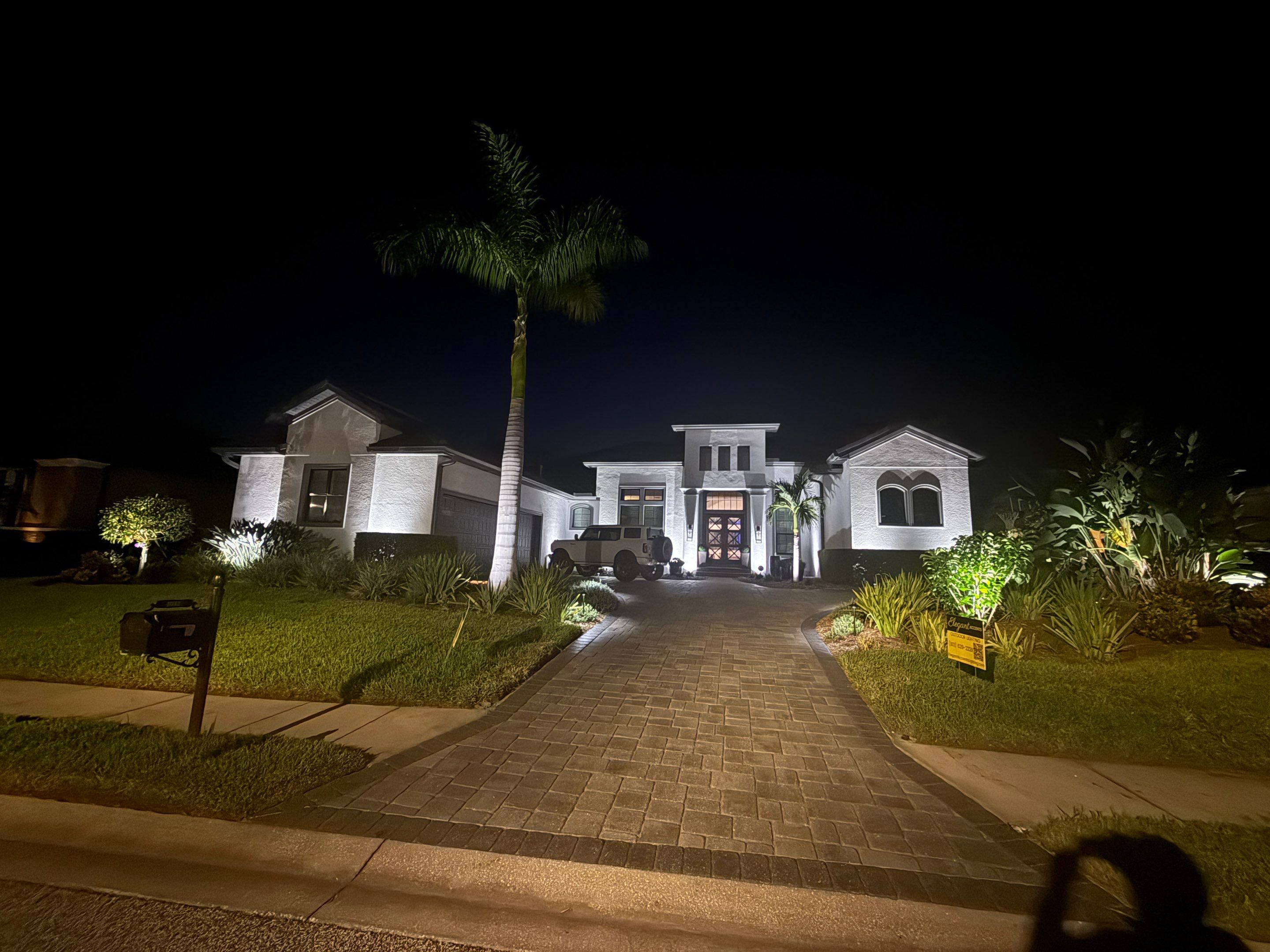 Architectural and Landscape Lighting Installation for Trinity Residential Home by Elegant Accents