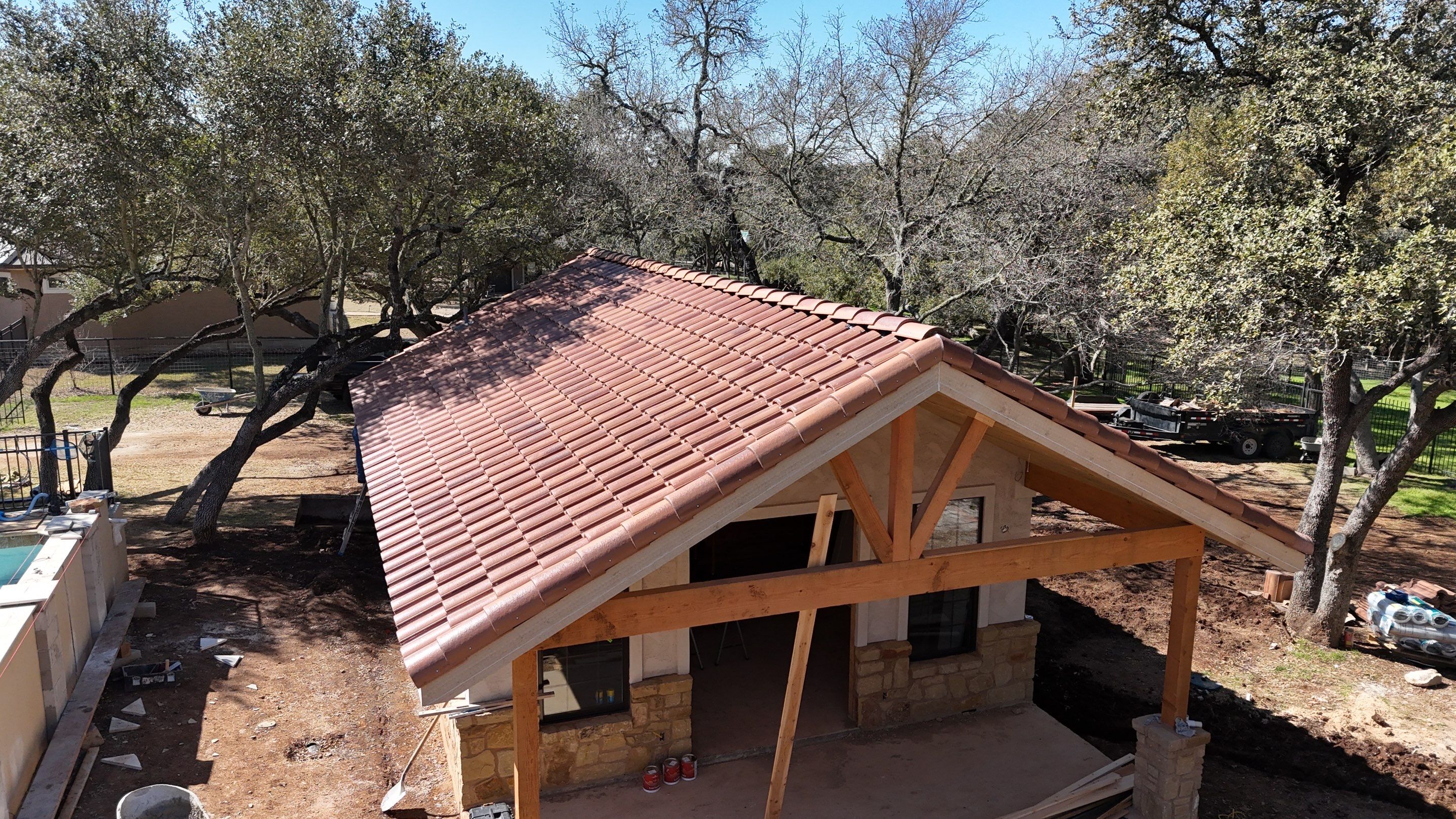 Residential Roofing Installation using Claymex Tiles by Lightning Exteriors