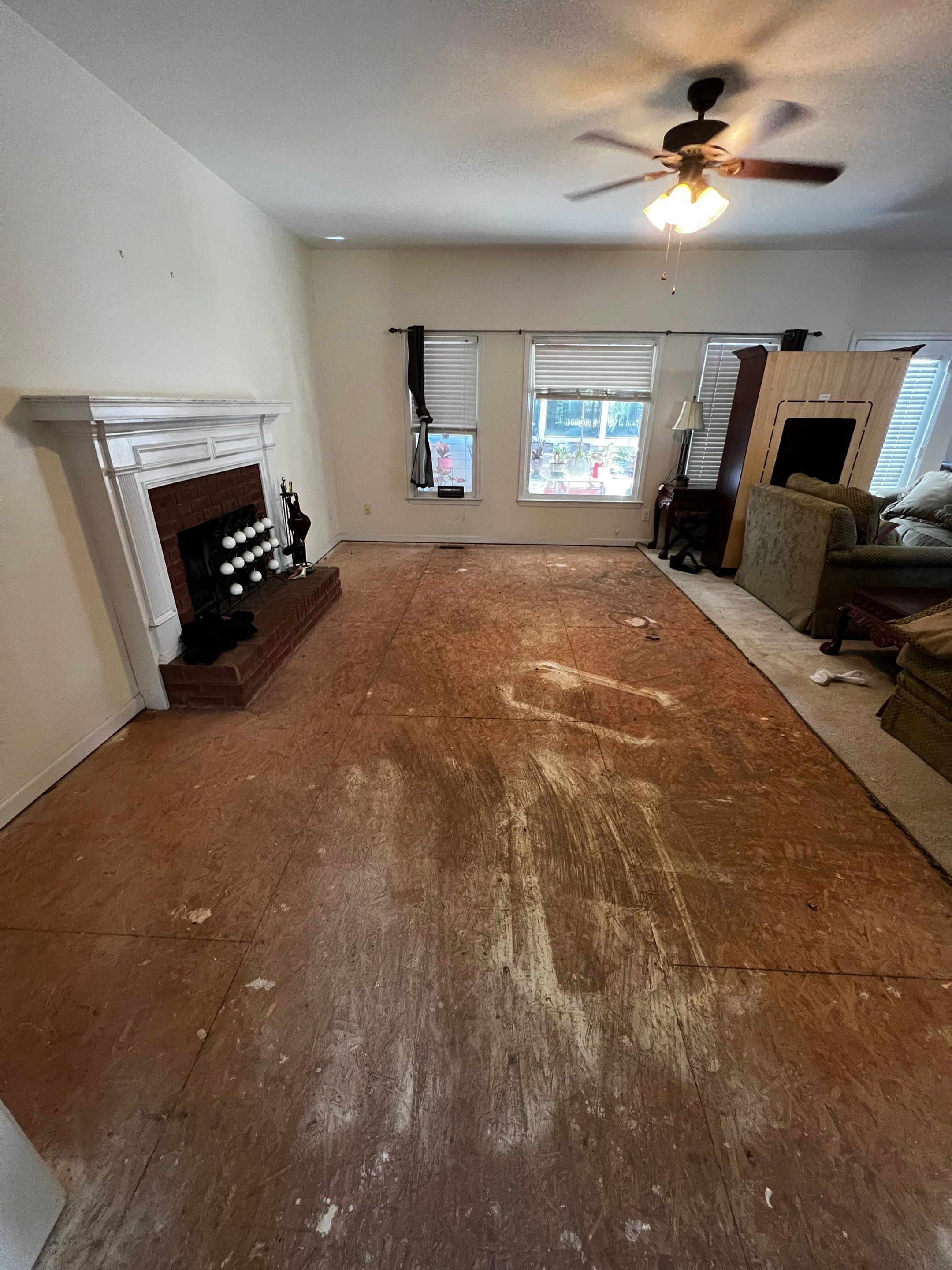 Hardwood Floor Replacement and Staircase Upgrade in Kennesaw Georgia by Swift Home Renovations