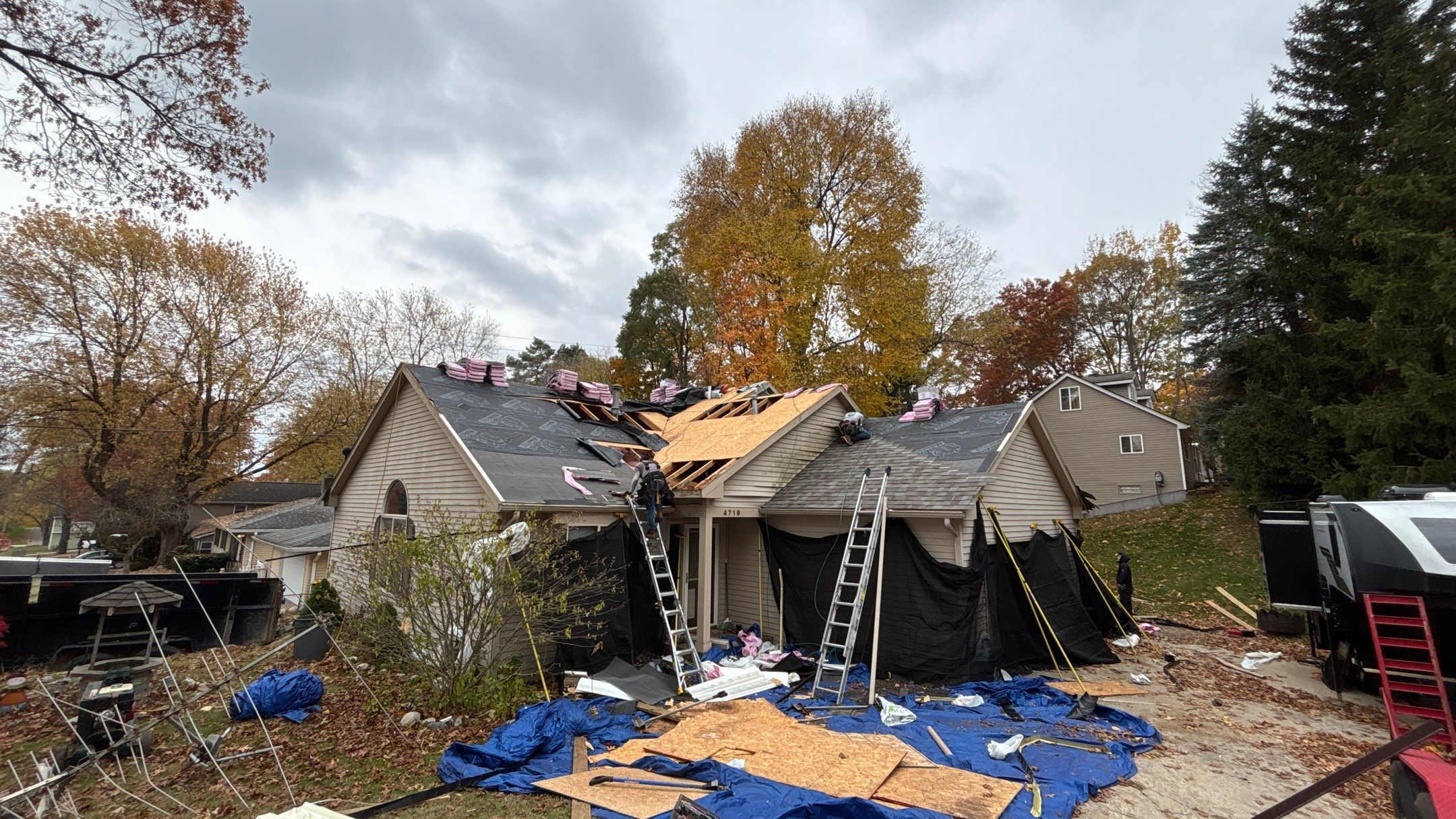 Roof Replacement using Owens Corning Driftwood by 180 Contractors