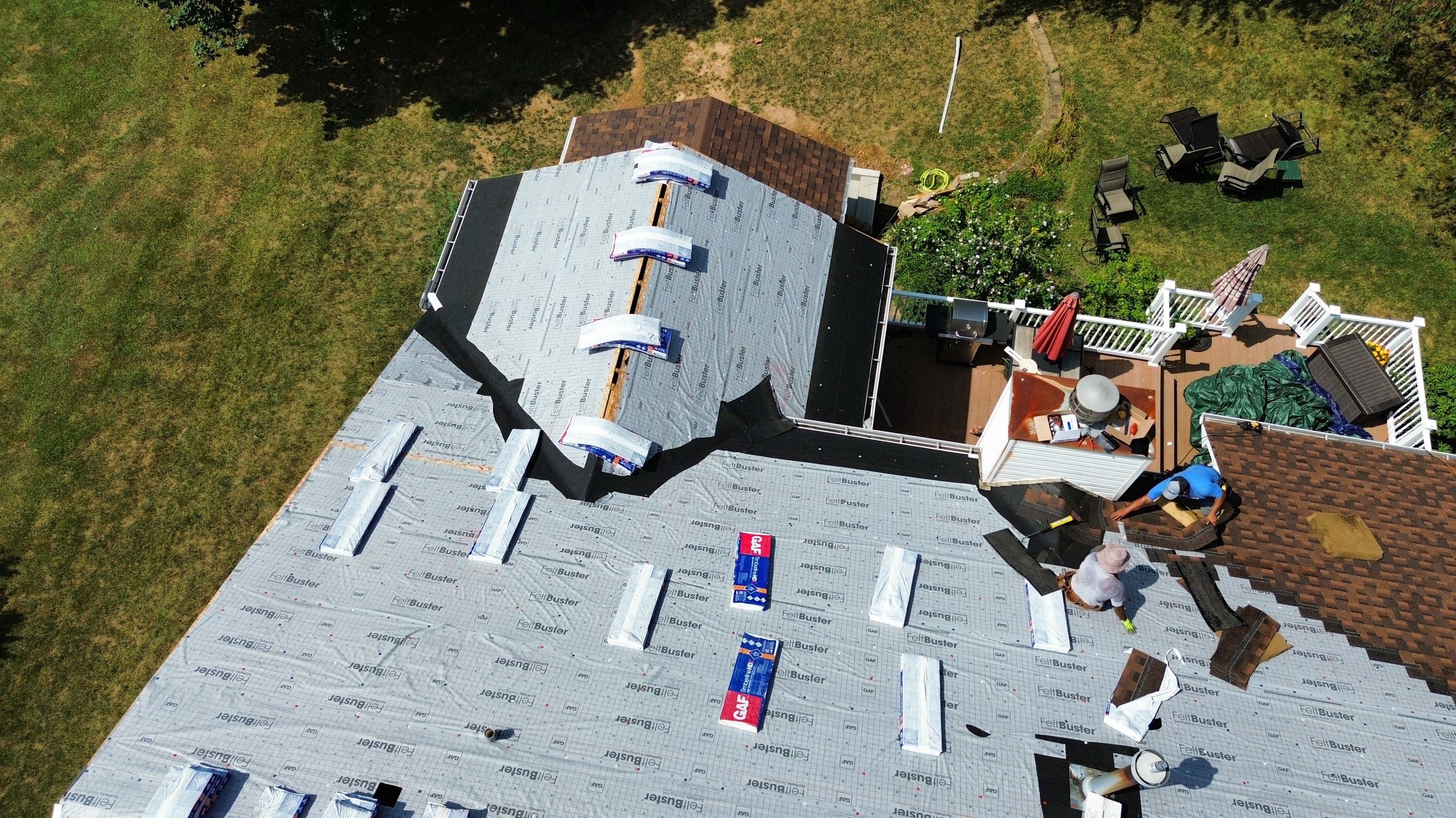 Residential Roofing Installation using Timberline HDZ Shingles - Hickory by RoofX 
