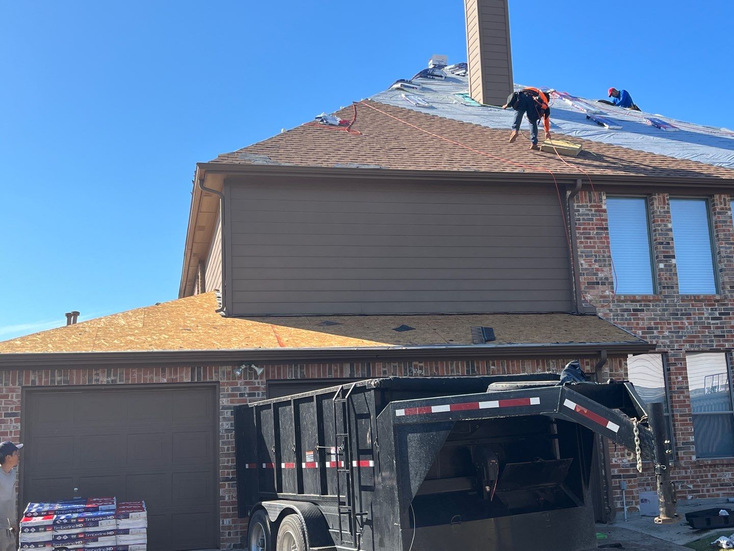 Storm Roof Damage Replacement in Frisco by First United Roofing & Construction