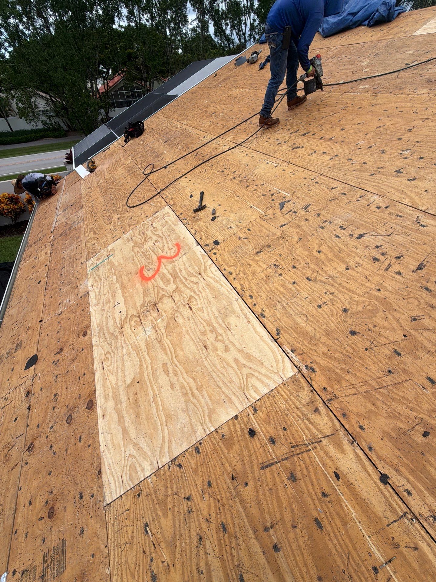 Tile Roof Replacement and Sheathing Repair in Boynton Beach by Aastro Roofing