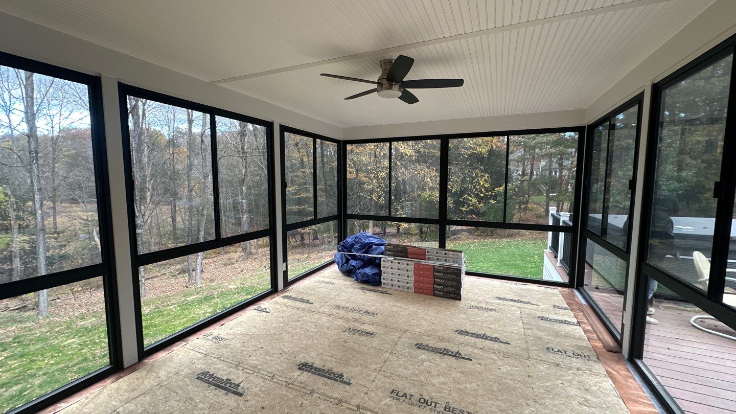 Summer Space Porch Enclosure by DiGiorgi Roofing and Siding Inc