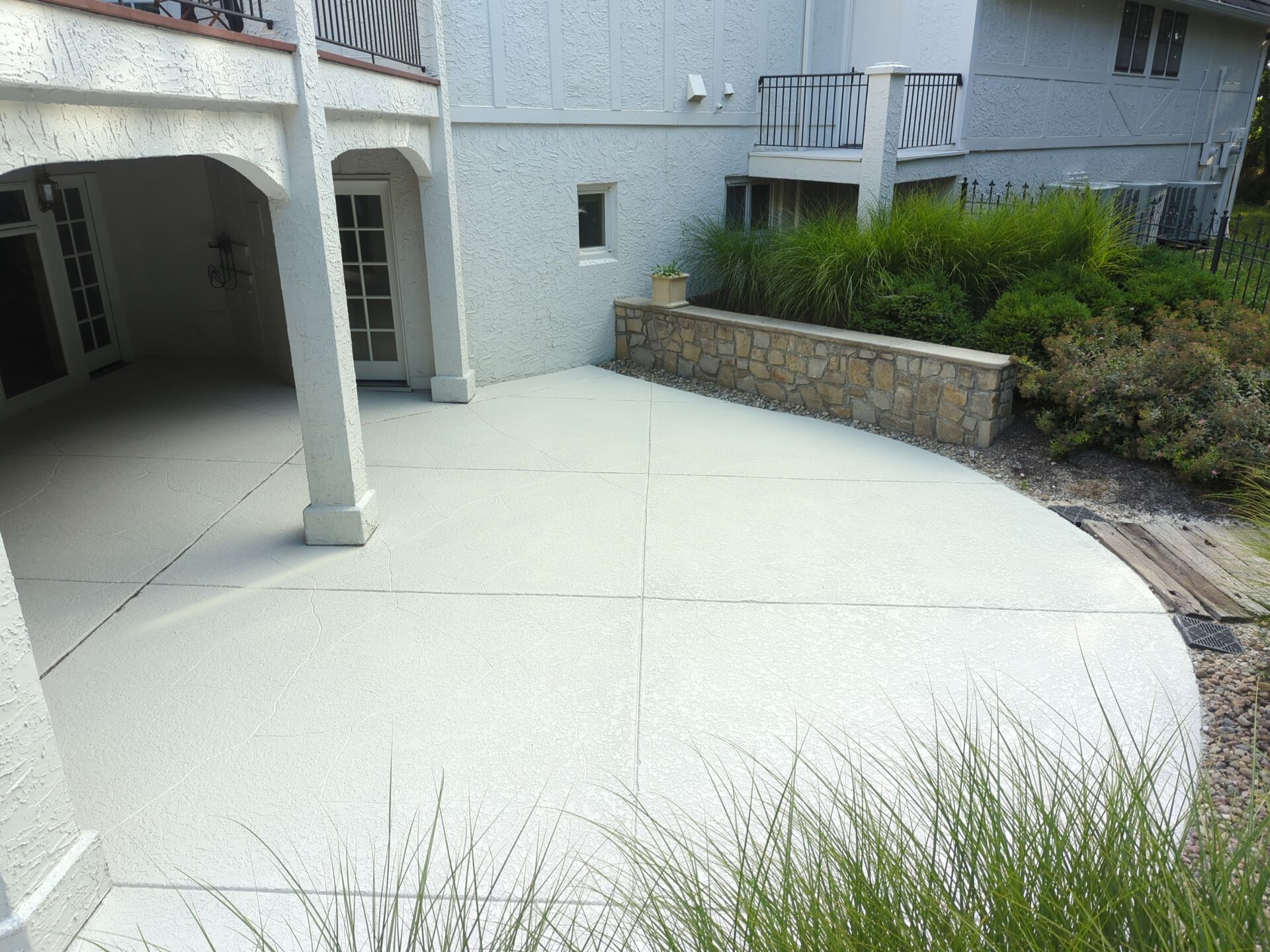 Pool Deck Resurface W/ Custom Scoreline - Olathe, KS by Big Red Decorative Concrete, LLC