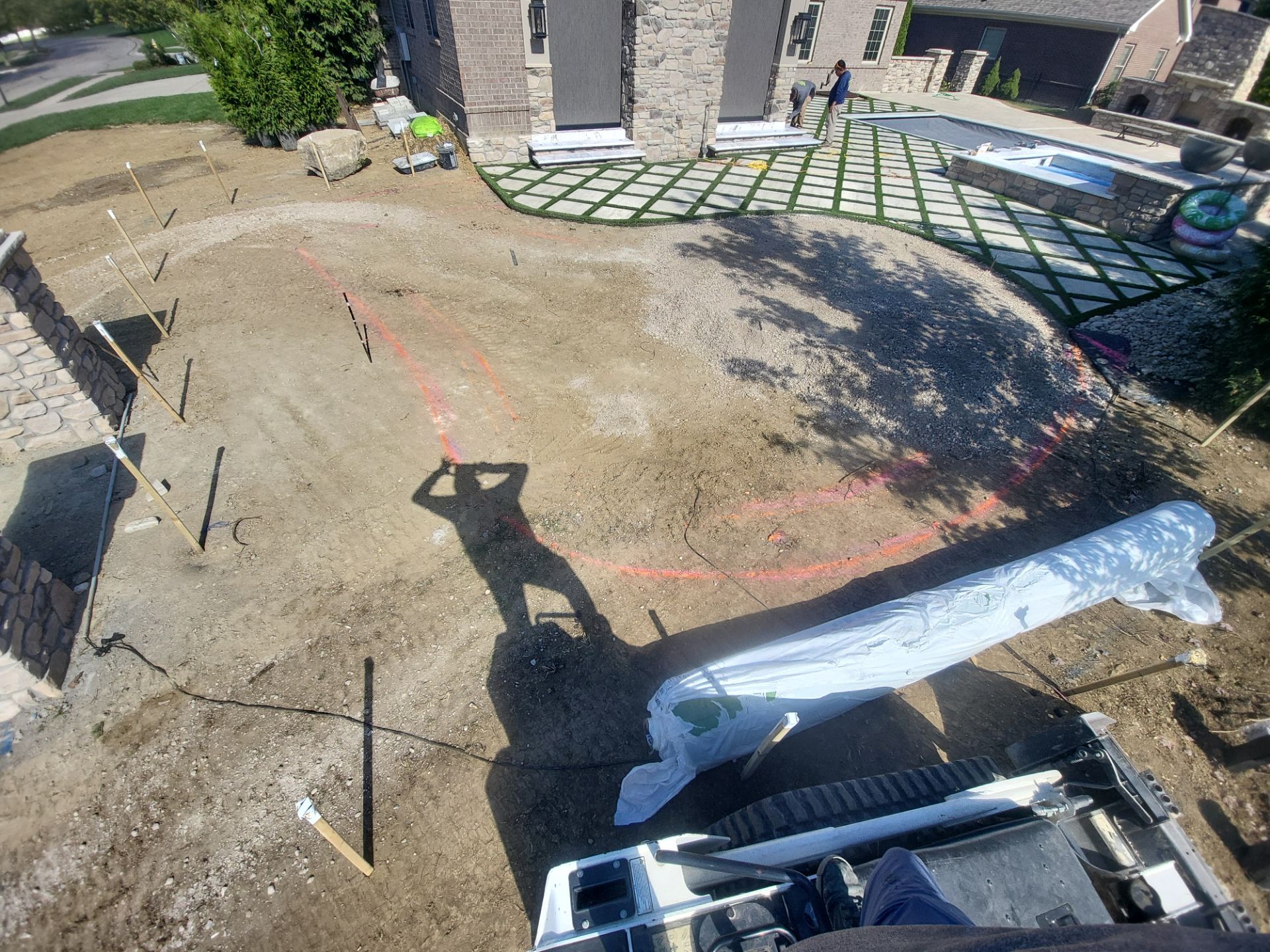 Residential Golf Green and Modern Paver Patio Installation in Centerville by Southwest Greens Midwest