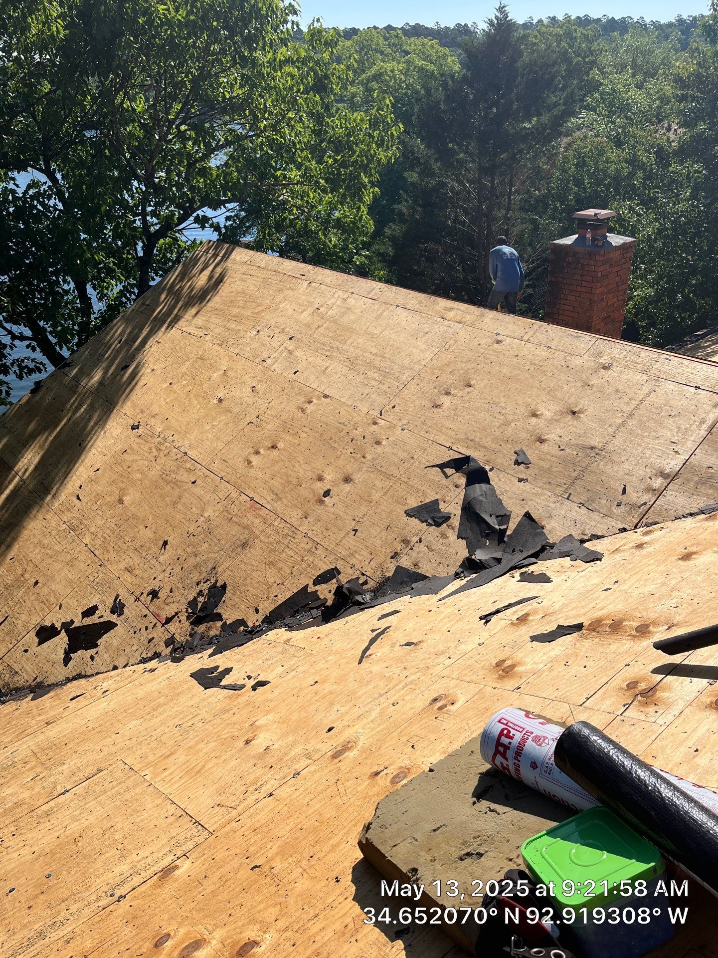 Architectural Shingle Roof Replacement and Skylight Installation in Hot Springs Village by Temple Roofing and Exteriors