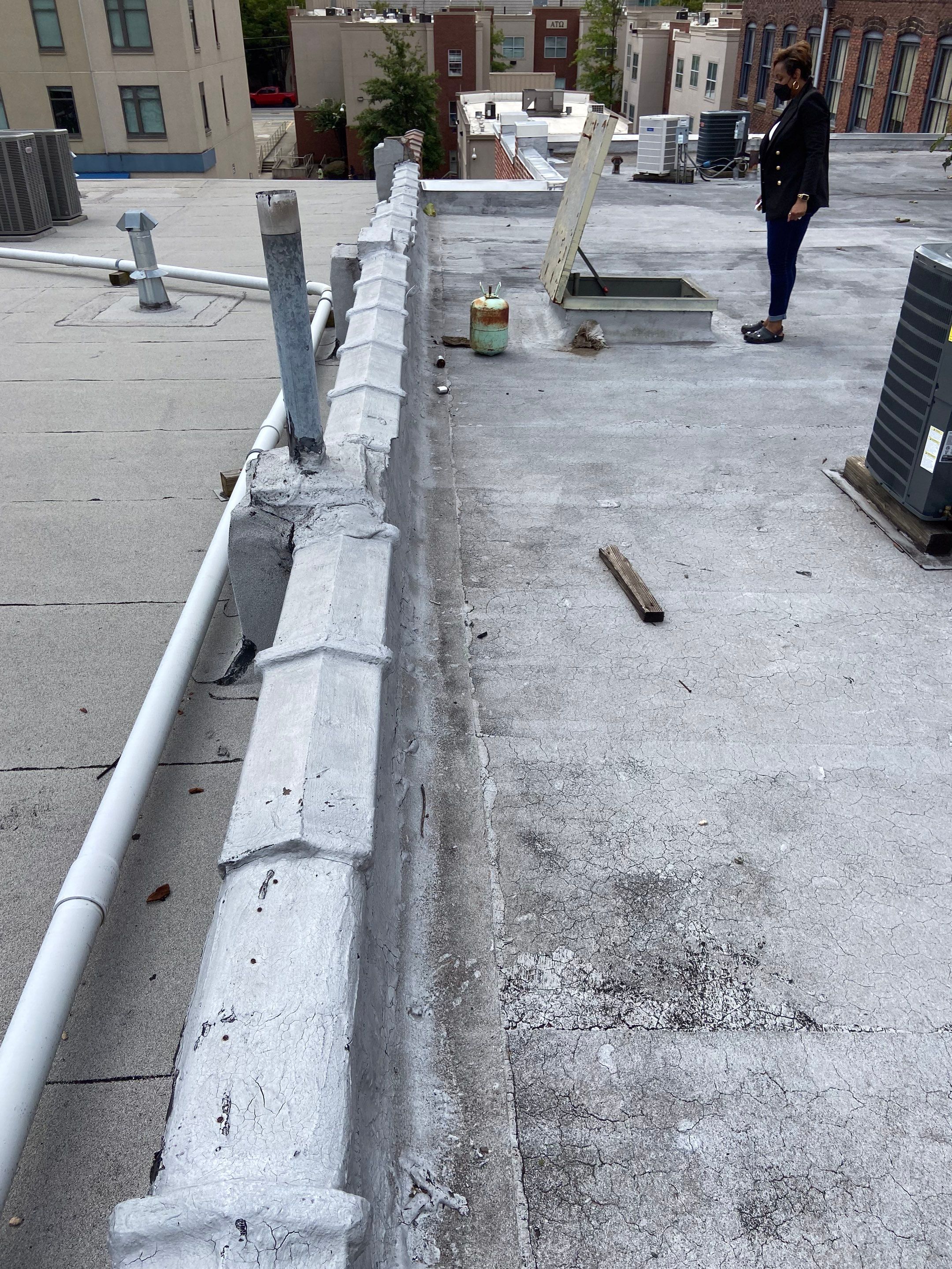 Commercial Roofing Coating using Everest Silicone Coating by Georgia Roof Advisors