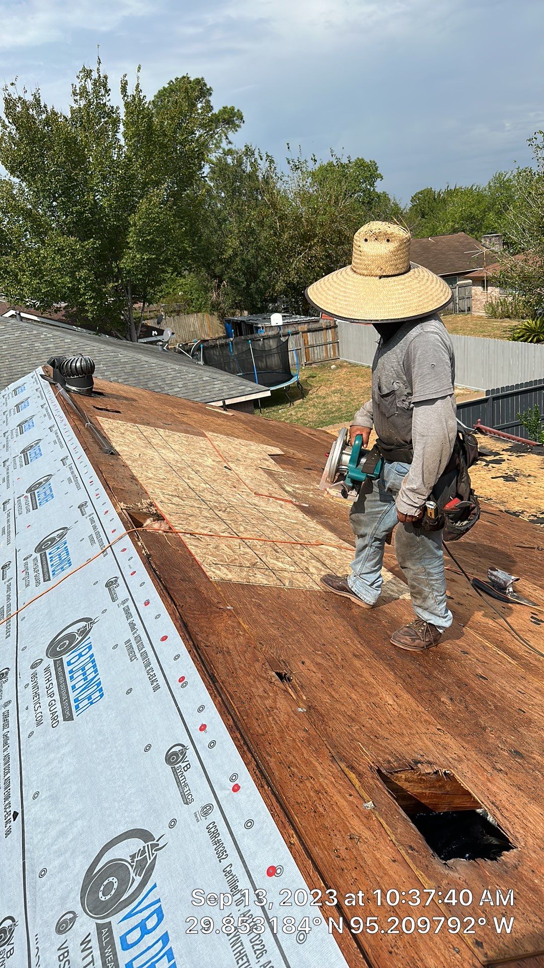 GAF Timberline HDZ Hickory Roof Replacement — Houston, TX by PL Roofing & SB Roofing, LLC.
