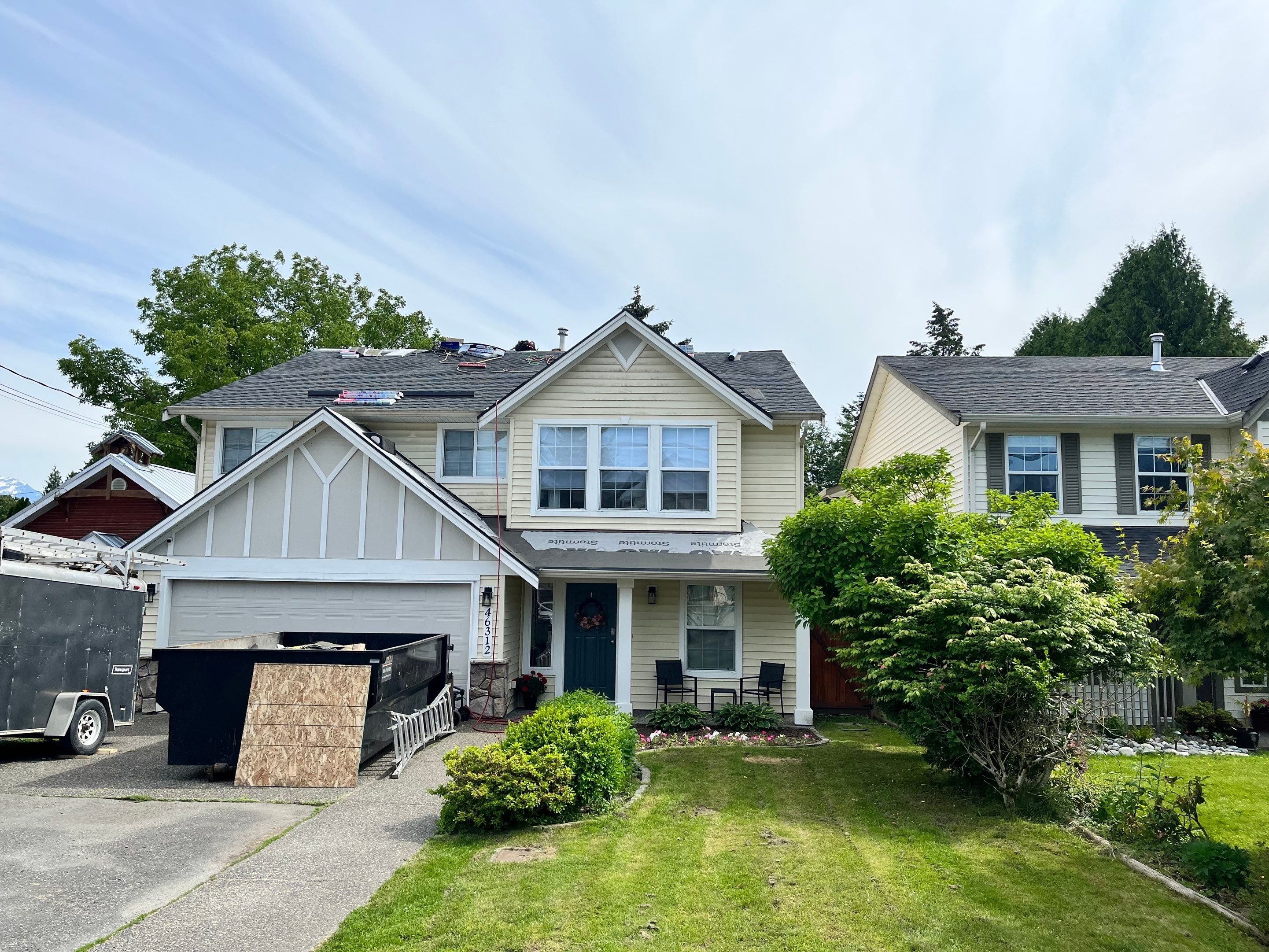 Residential Re-Roof using GAF Timberline HDZ by Top Notch Roofing Inc