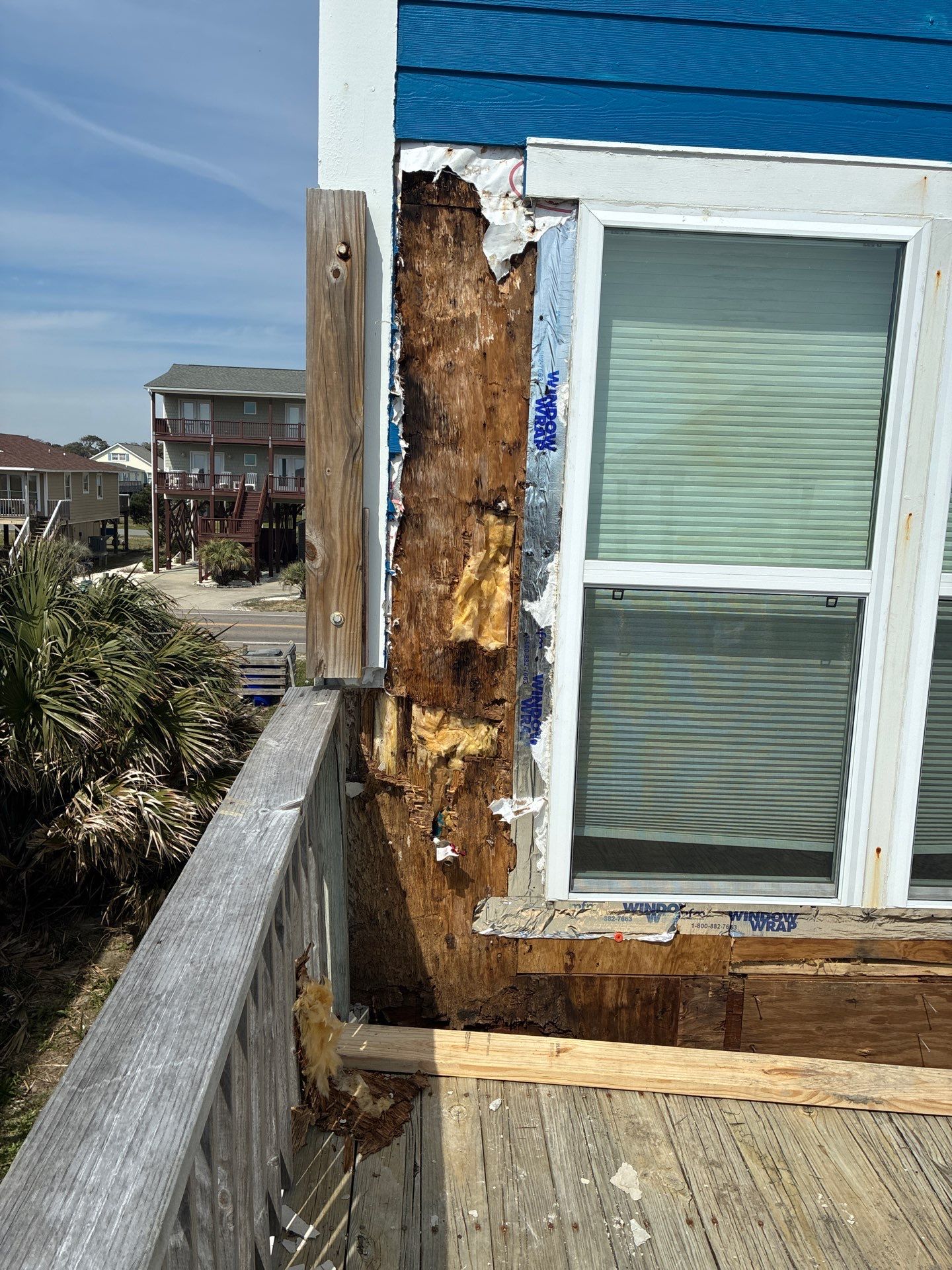 Oceanfront Structural Repair and Exterior Rebuild in Oak Island NC | RGR Construction and Roofing, LLC by RGR Construction and Roofing, LLC