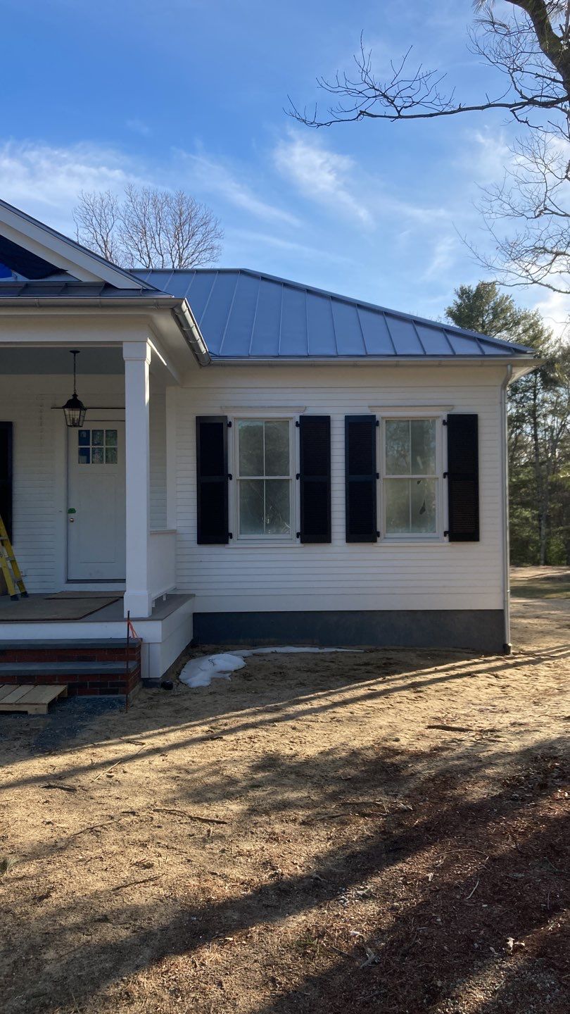 Waquoit, MA Gutter Installation using 6" Half Round Galvalume Gutter by Gutter Pro Enterprises