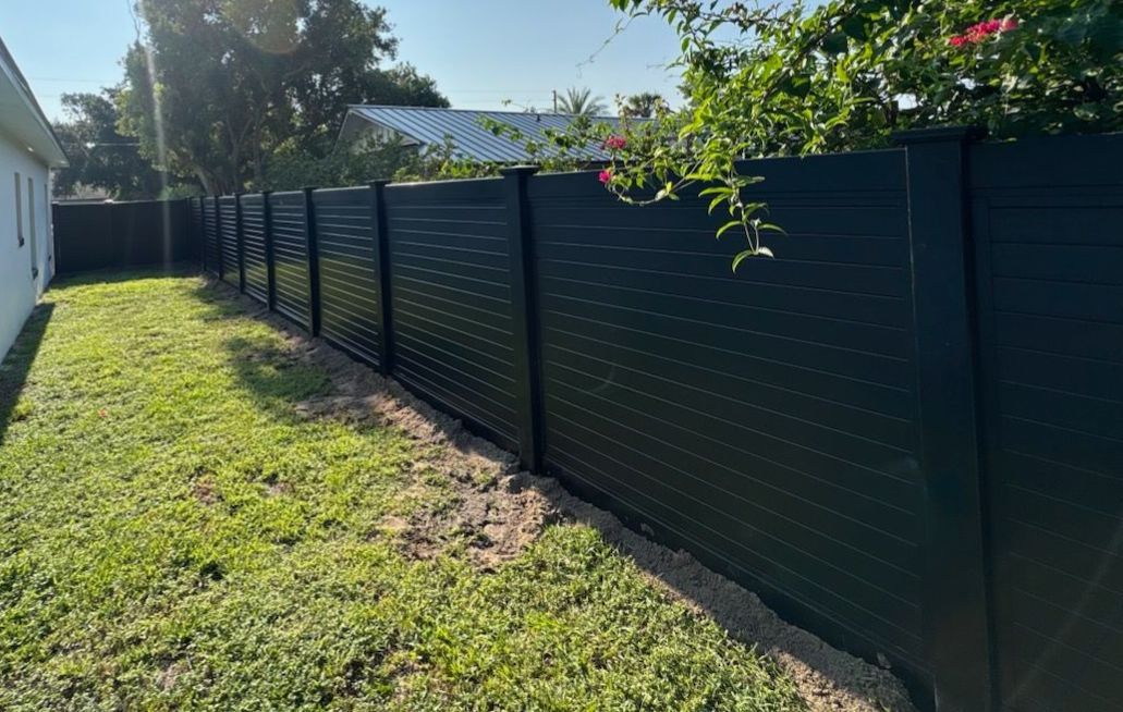Blackline Vinyl Fence Installation by Asap fence and gates, LLC