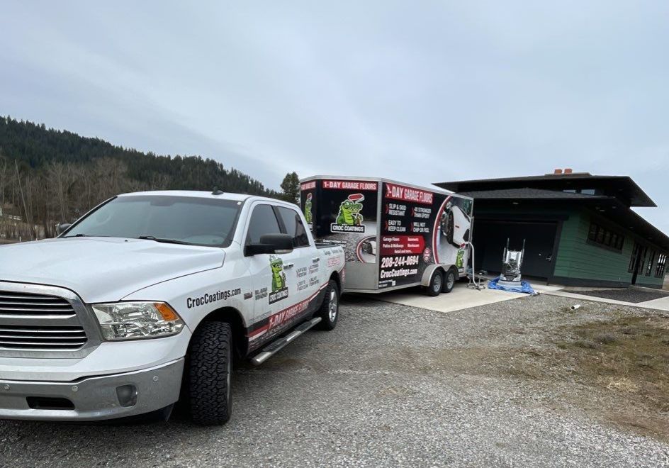 Garage Transformation using Silver Creek and the Penntek Evolution System by Croc Coatings, LLC