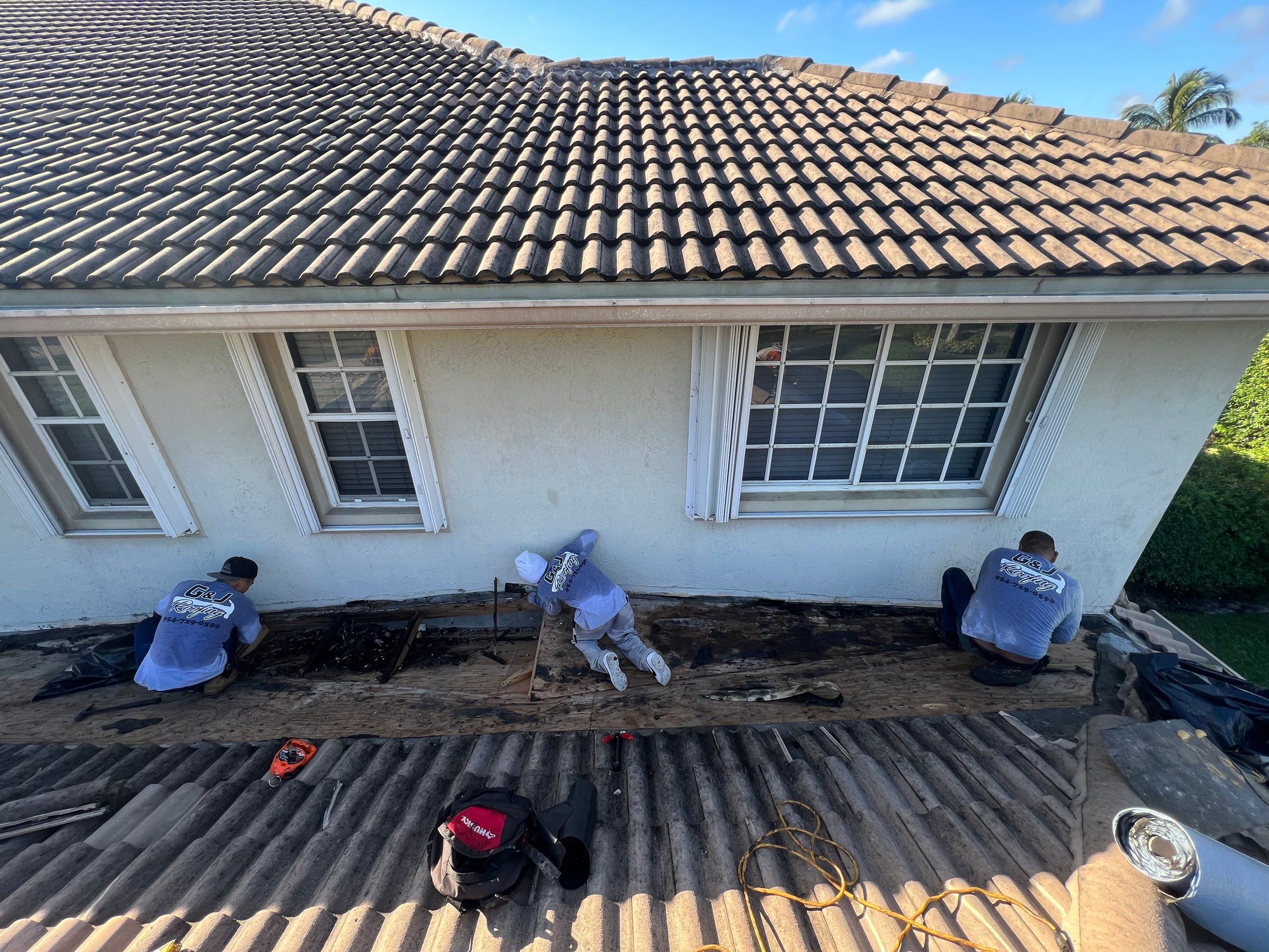 SW 26th St., Davie, FL by G&J Roofing 