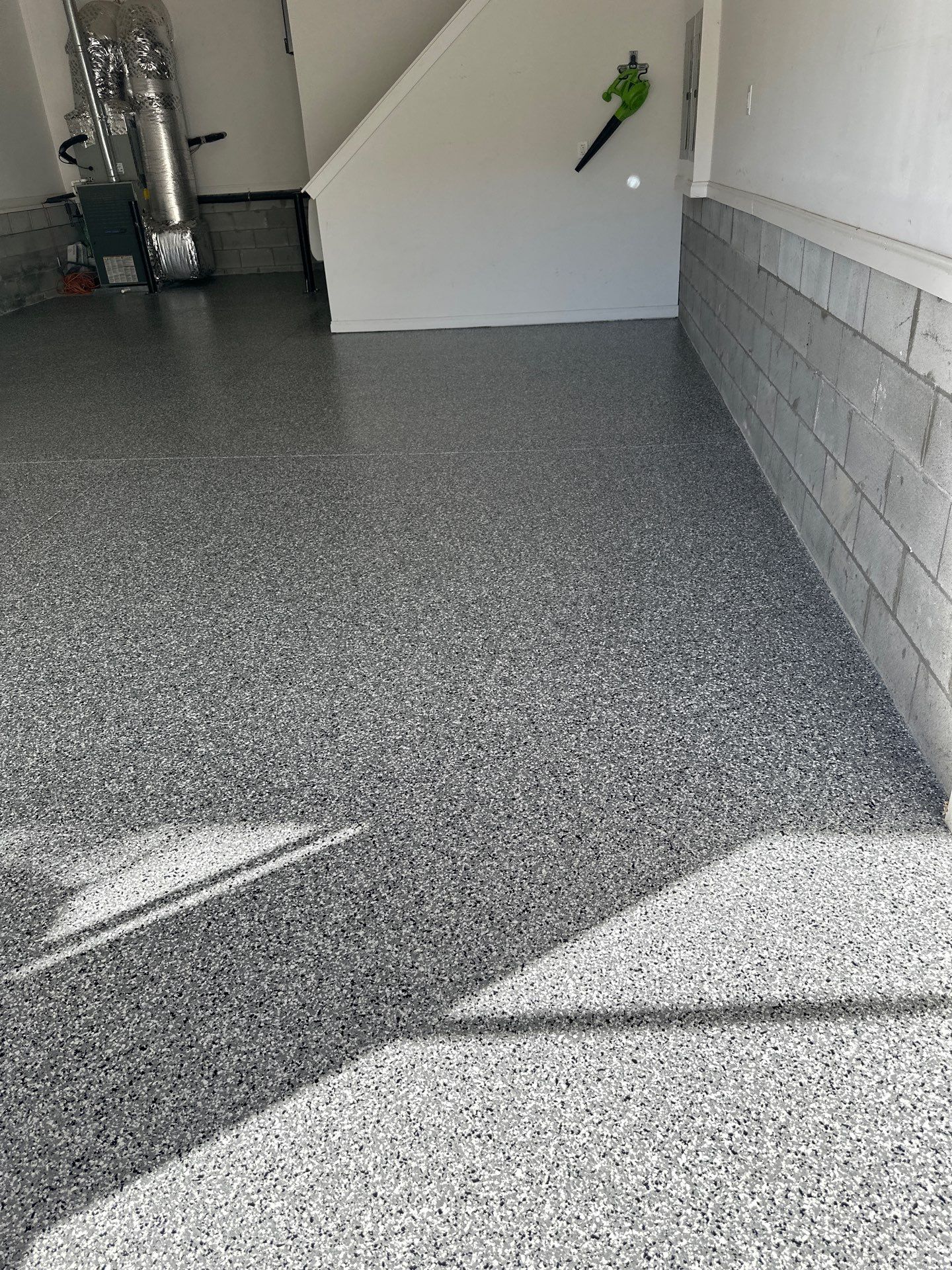 Garage Floor Coating using Wombat by My Garage Floor Guys