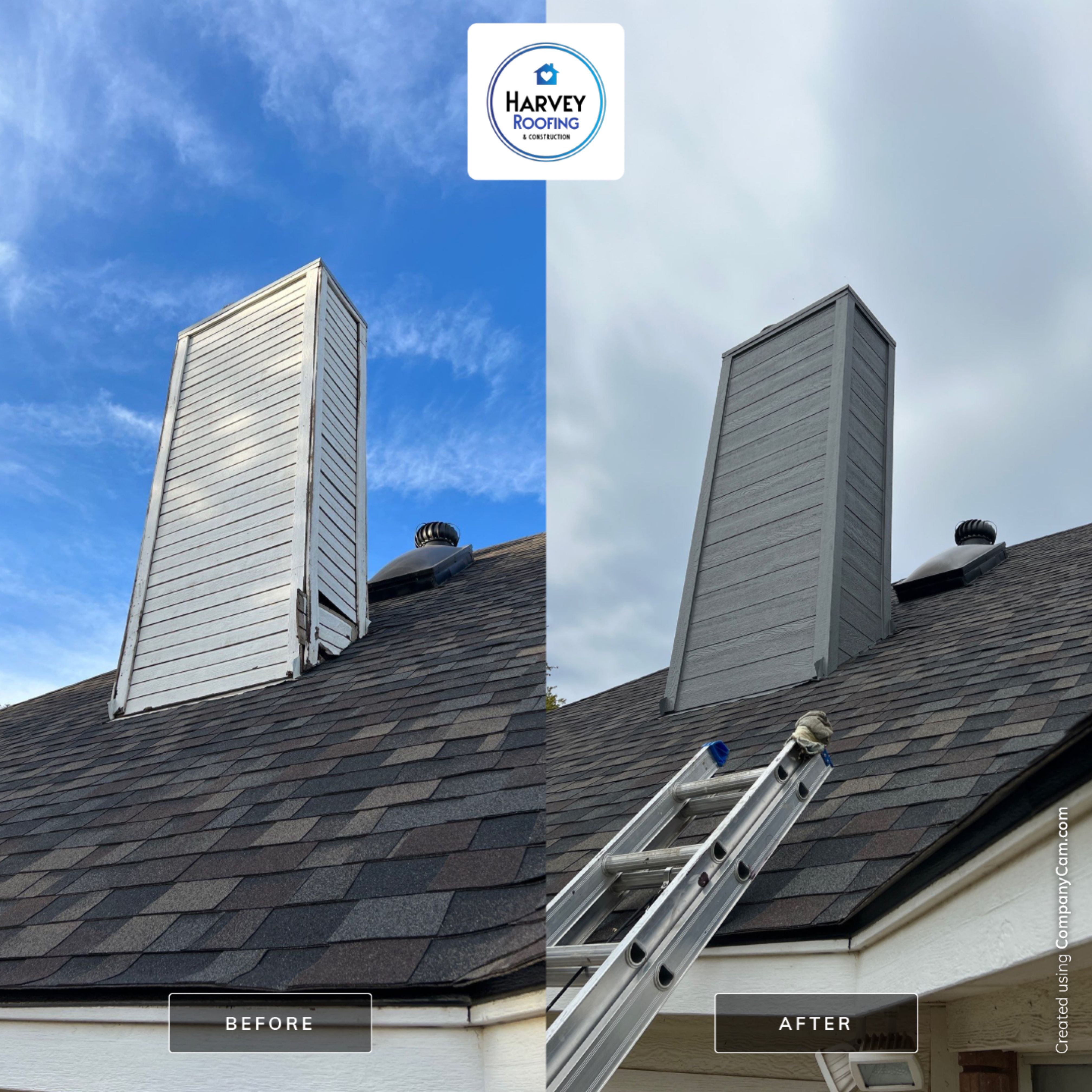 Exterior Repair using Various Exterior Products by Harvey Roofing & Construction
