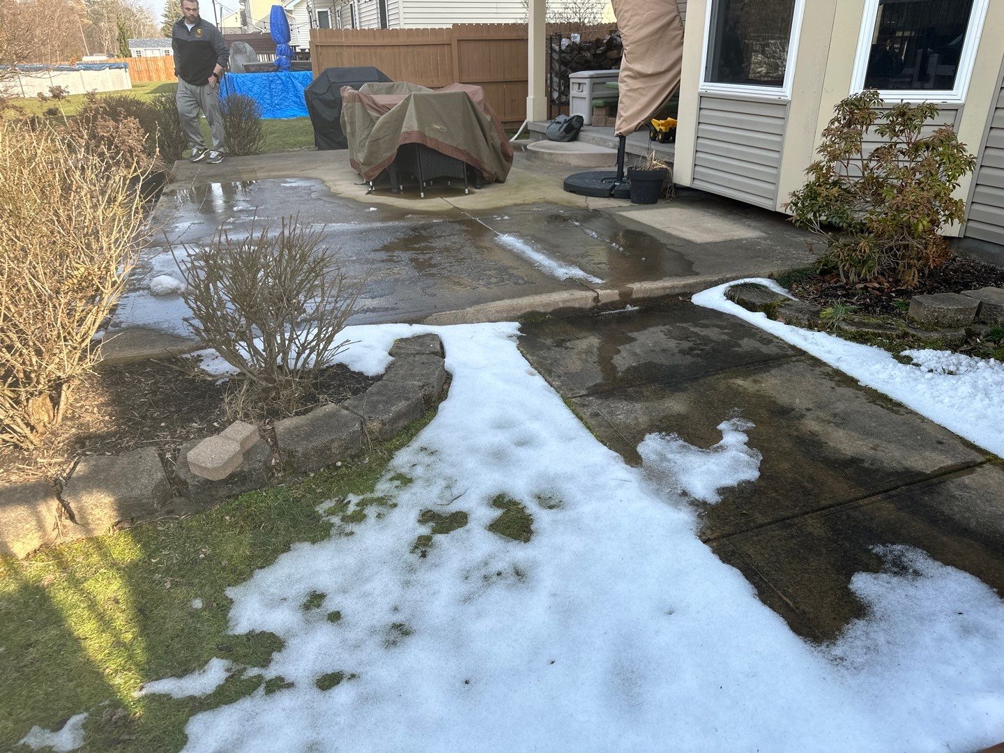 Wood Plank Stamped Concrete Patio  by NG Masonry & Construction LLC