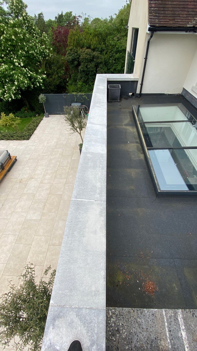 Ongoing render and exterior clean for wedding preperations. using Softwash Equipment by Ges Exterior Cleaning ltd